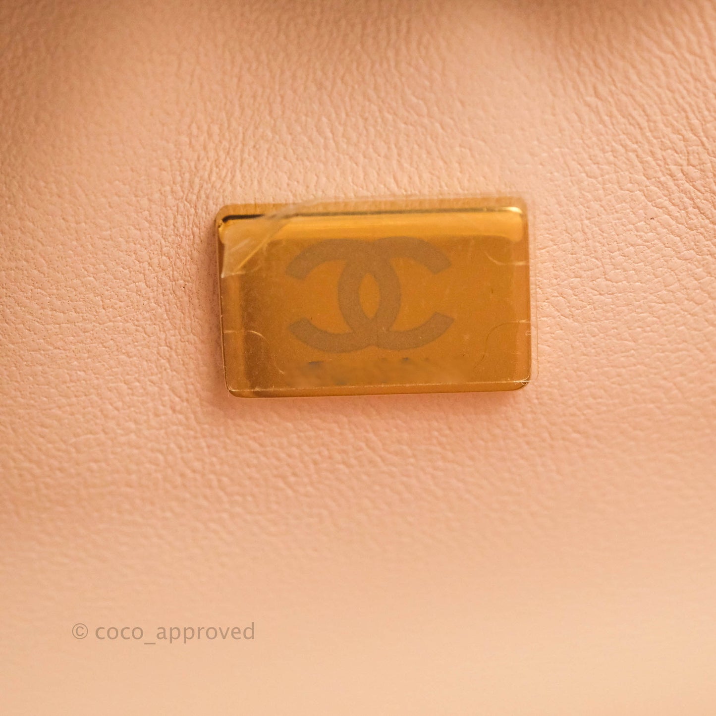 Chanel Small Classic Quilted Flap Light Beige Pink Caviar Gold Hardware 22C