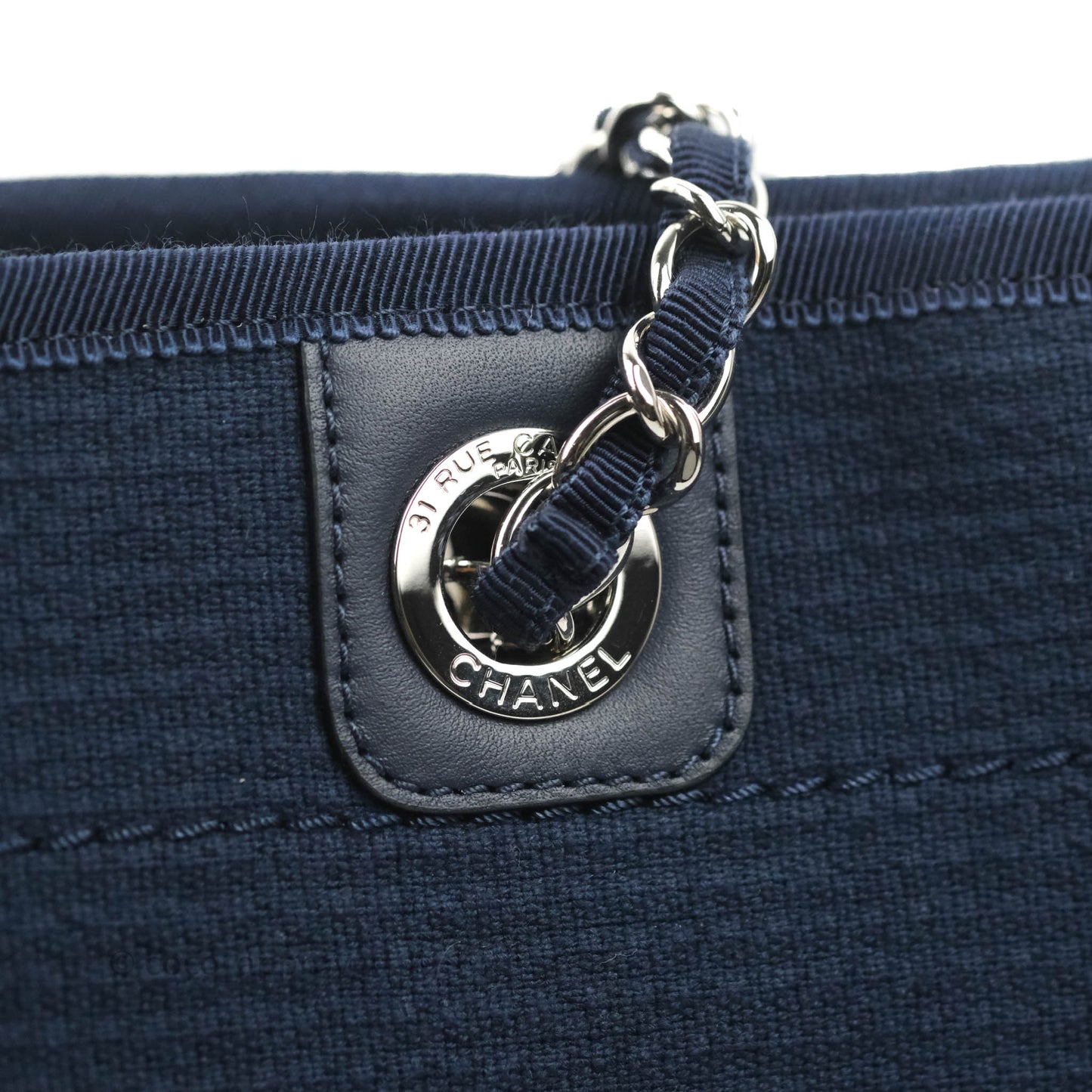 Chanel Canvas Deauville Medium Navy