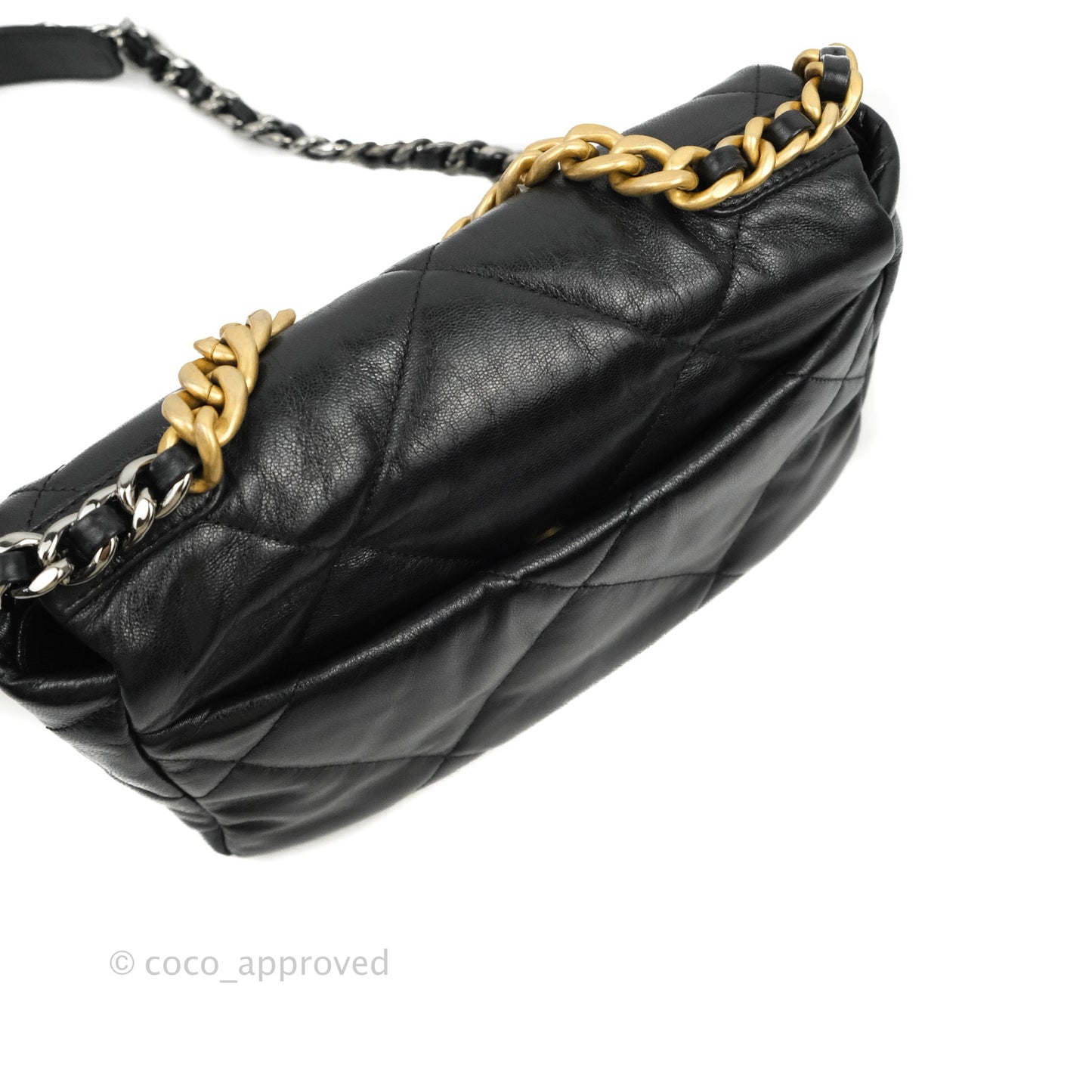 Chanel 19 Small Black Goatskin Mixed Hardware 20S