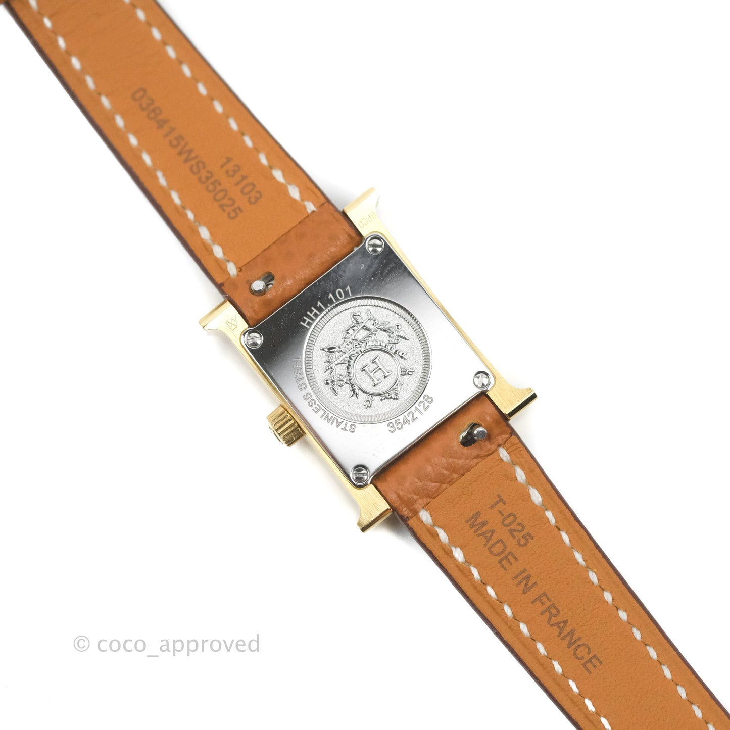 Hermès Heure H TPM Watch Gold Epsom Gold Hardware