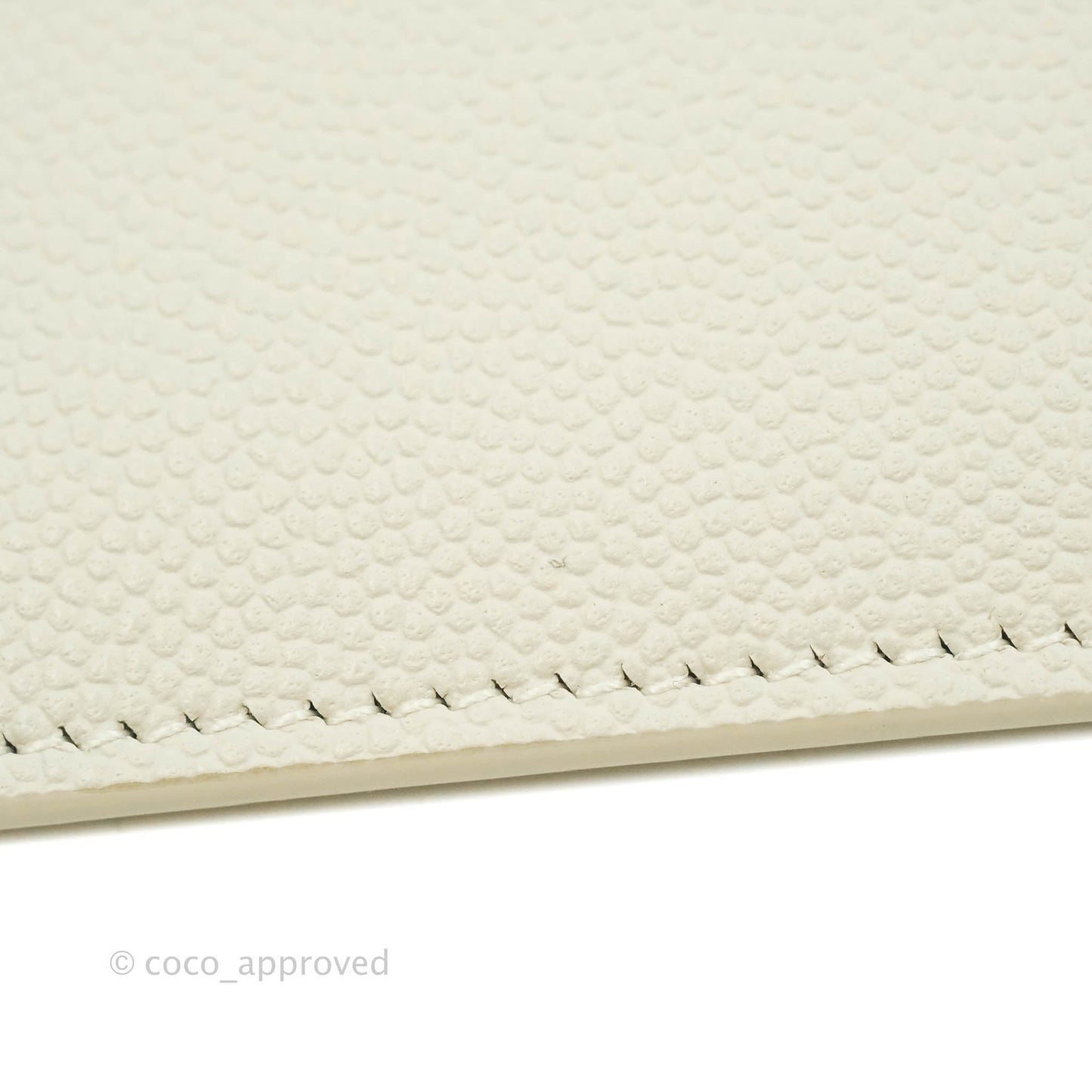 Saint Laurent Ivory Monogram Clutch Bag