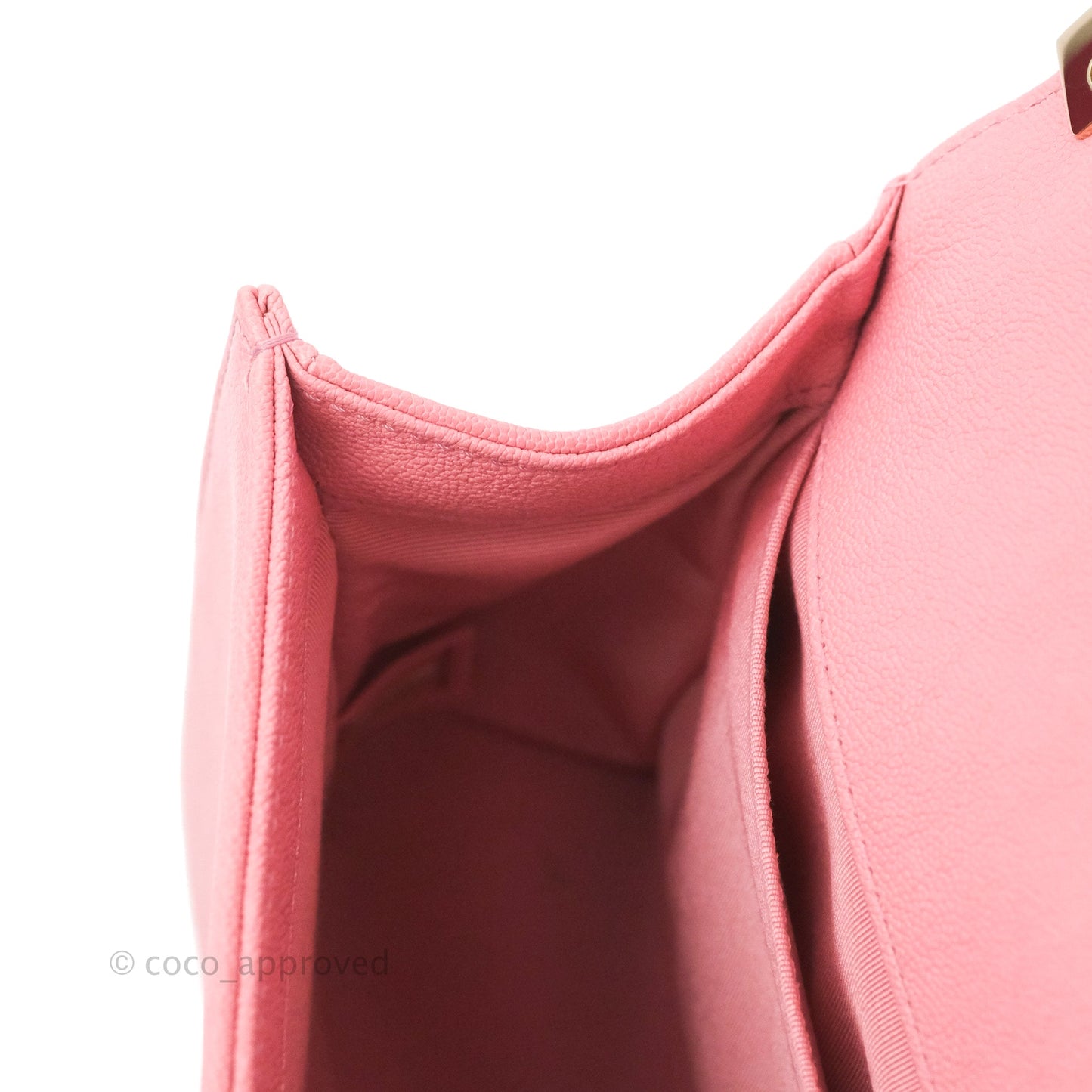 Chanel Quilted Medium Boy Rosy Pink Chevron Caviar Gold Hardware