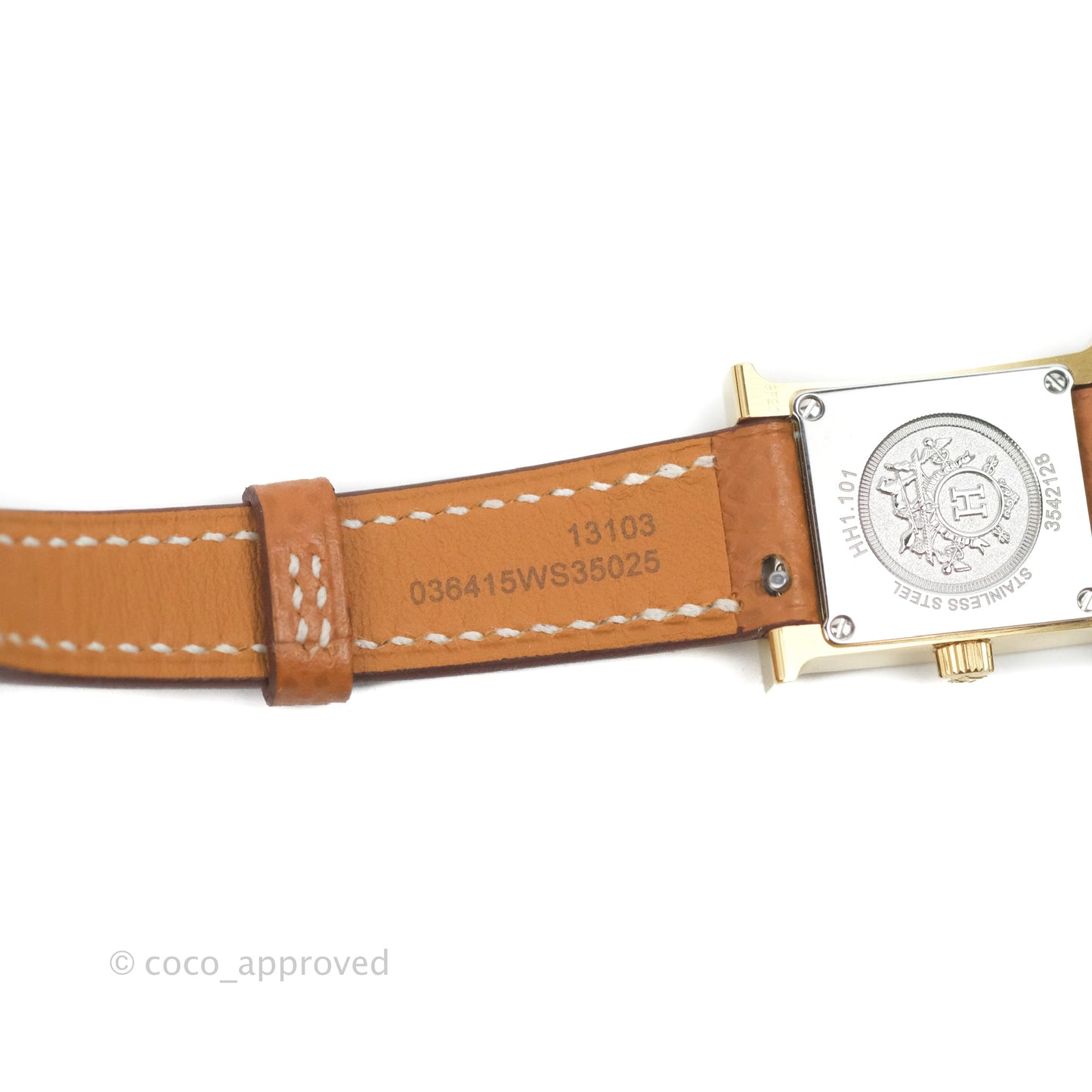 Hermès Heure H TPM Watch Gold Epsom Gold Hardware