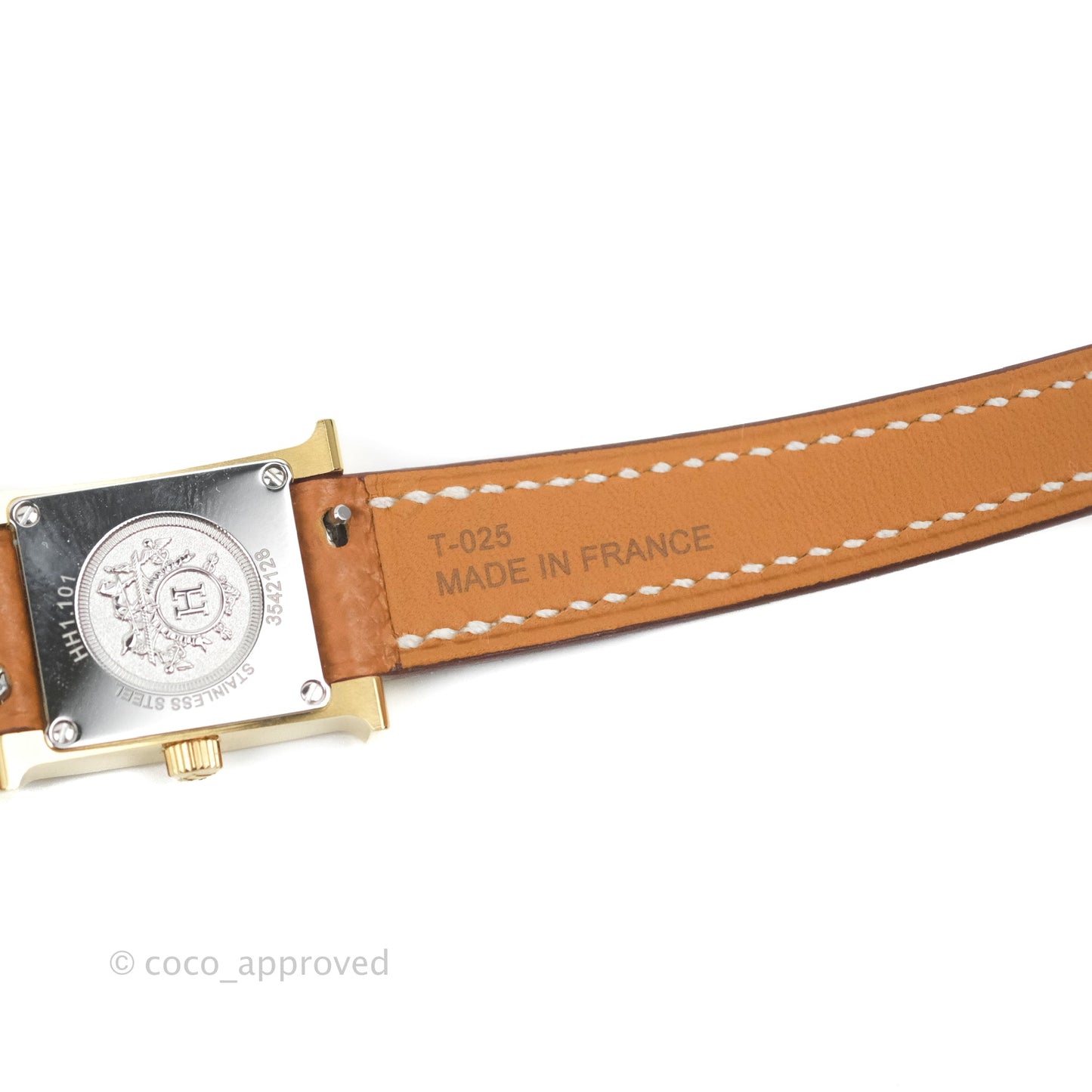 Hermès Heure H TPM Watch Gold Epsom Gold Hardware