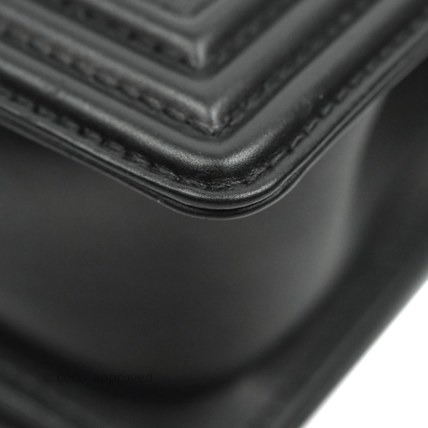 Chanel Small Boy Black Calfskin Aged Gold Hardware