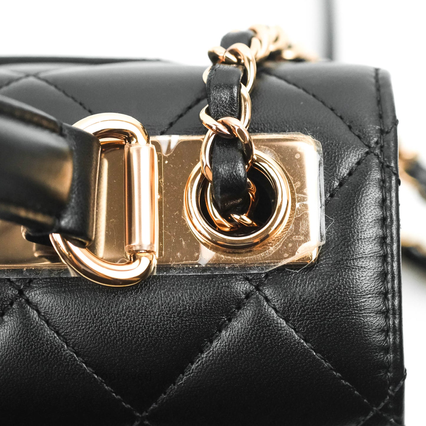 Chanel Trendy CC Small Black Lambskin Rose Gold Hardware