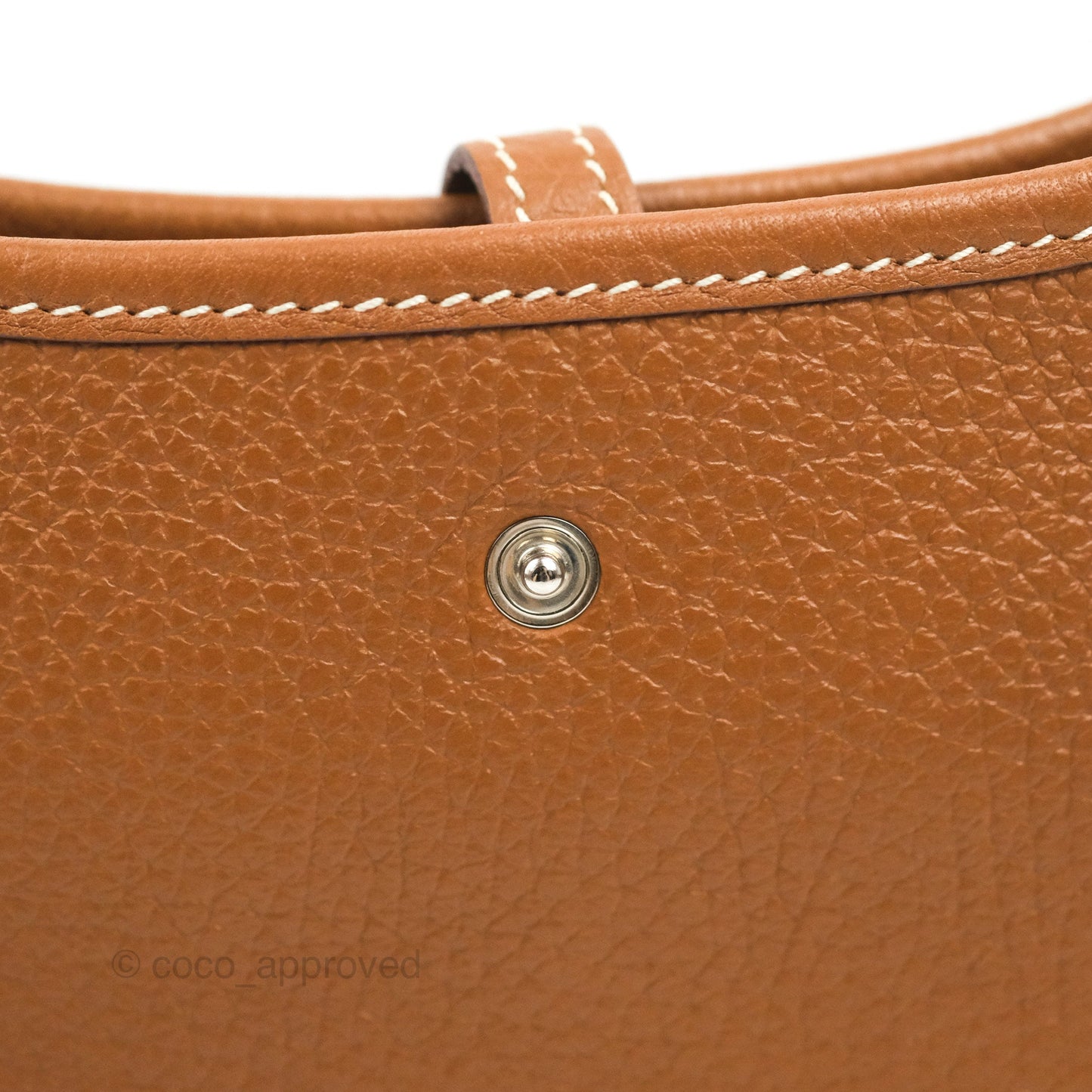 Hermès Mini Evelyne 16 Gold Clemence Palladium Hardware