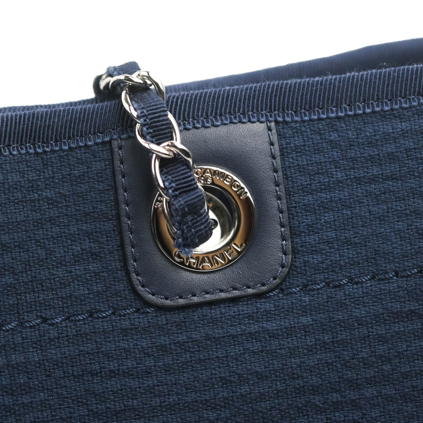 Chanel Canvas Deauville Medium Navy