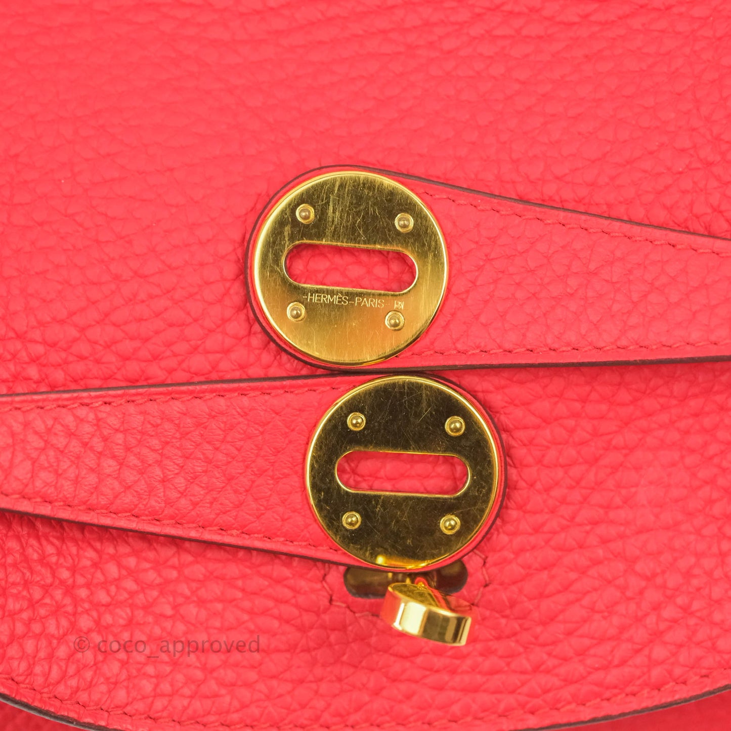 Hermès Lindy 26 Rouge de Coeur Clemence Gold Hardware