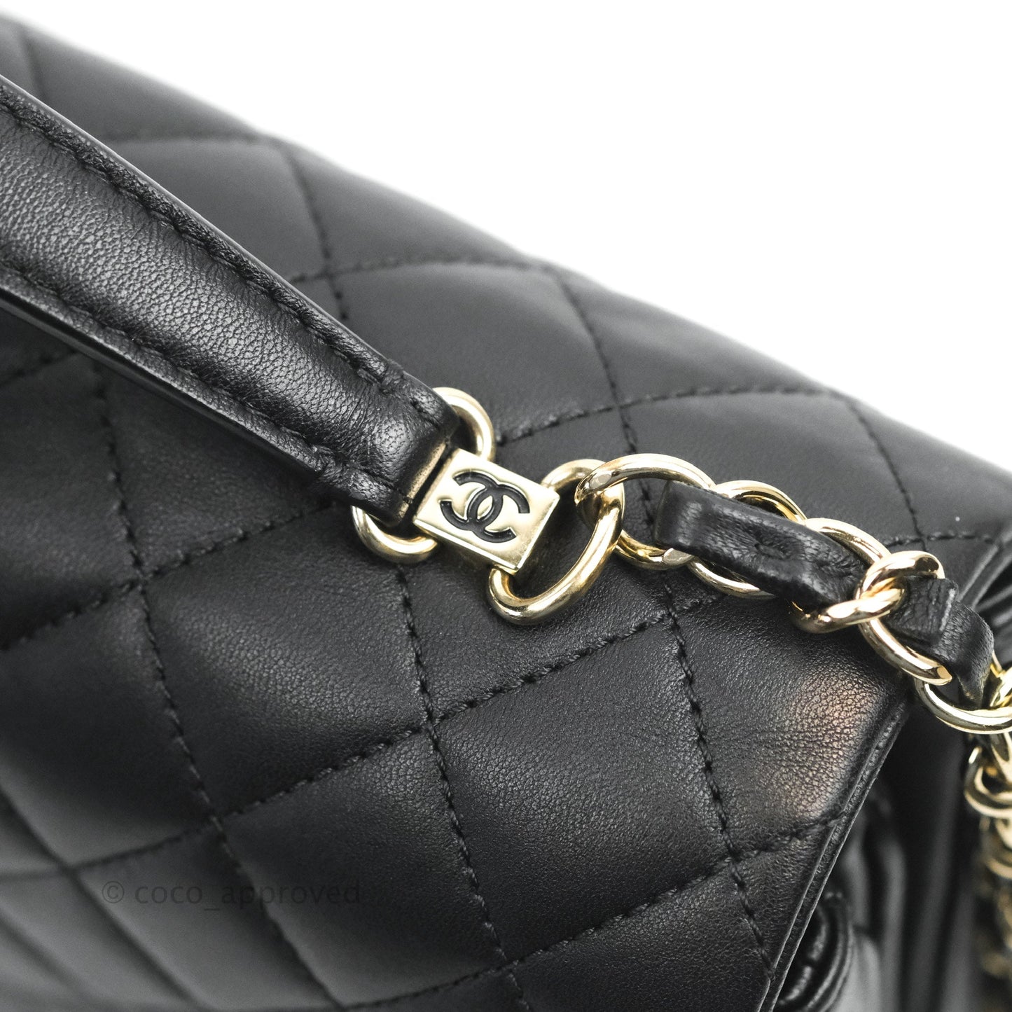Chanel Quilted Small Citizen Chic Flap Black Lambskin Gold Hardware