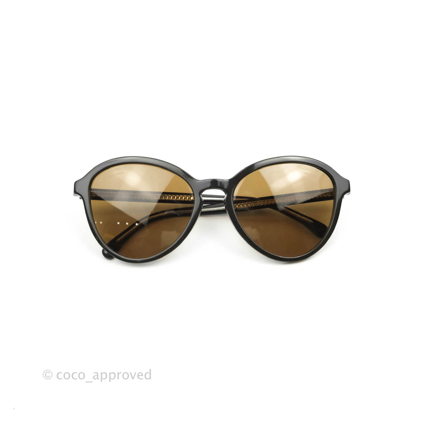 Chanel Pantos Brown Polarized Sunglasses