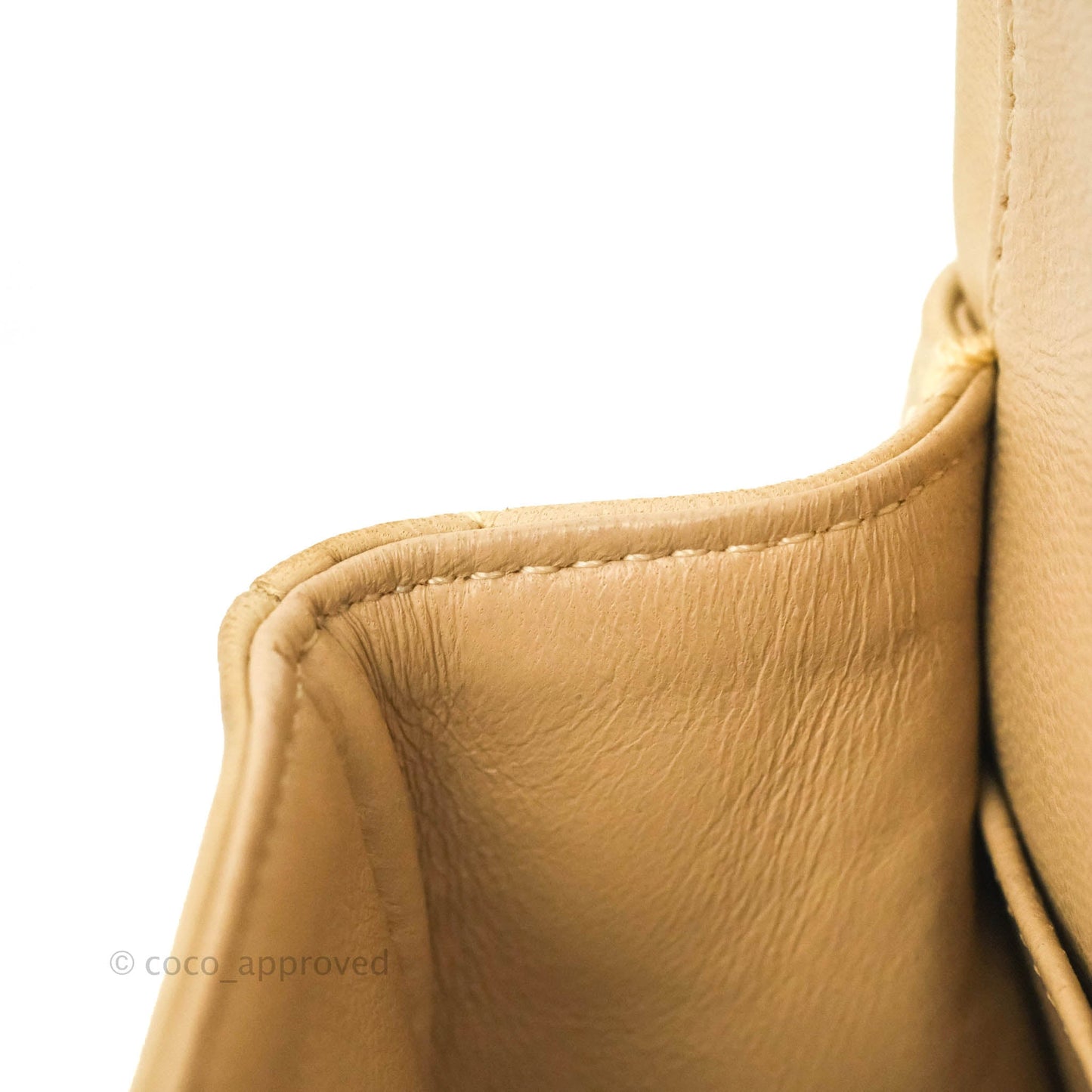 Chanel Classic Vintage Small Flap Beige Lambskin 24K Gold Hardware