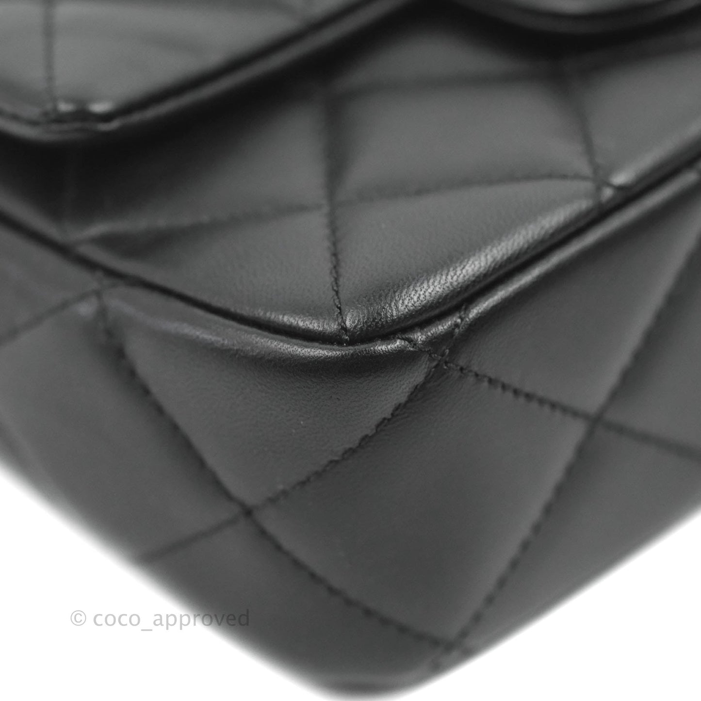 Chanel Quilted My Perfect Mini With Pearl Black Lambskin Gold Hardware