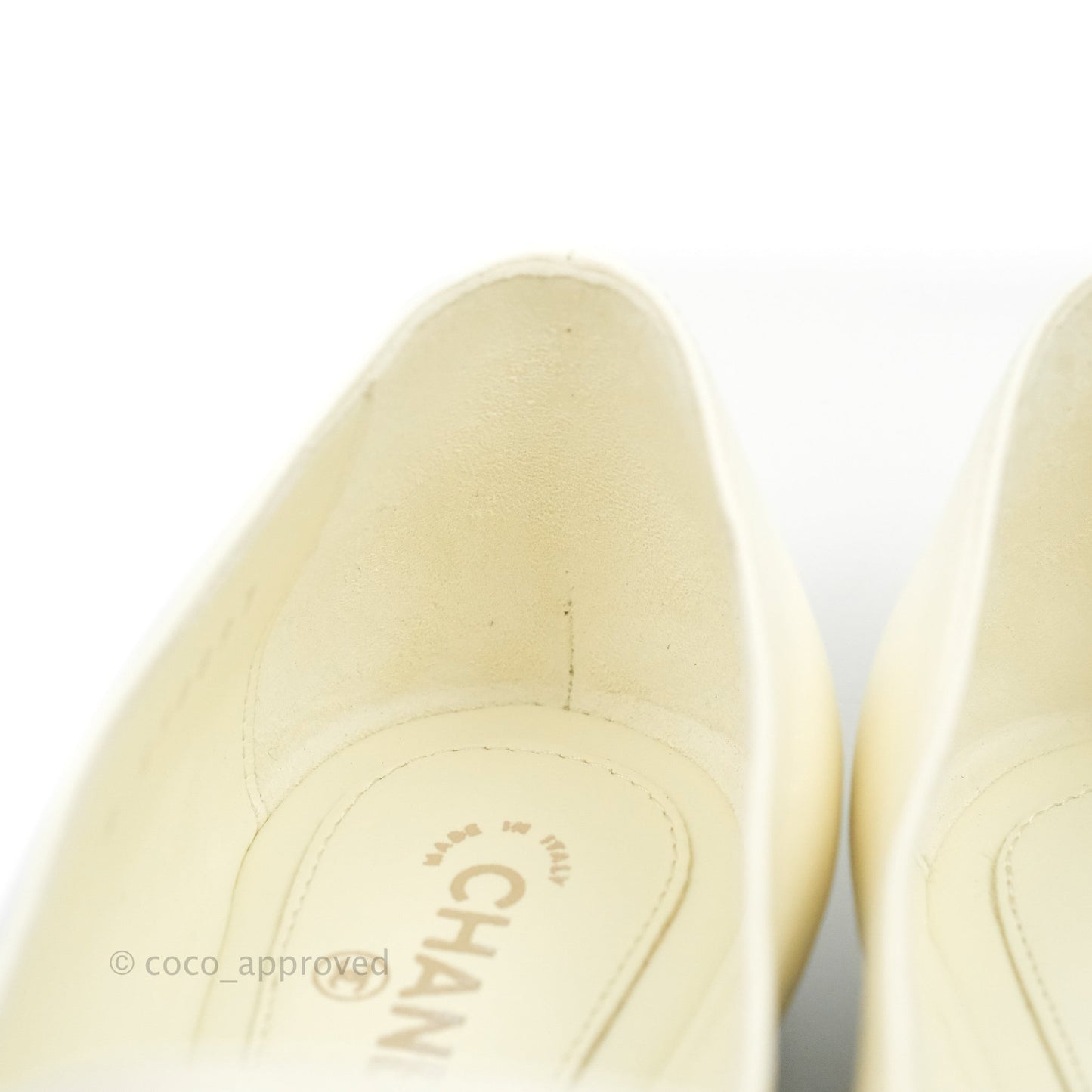 Chanel Mary Janes Flats White/Black 36.5