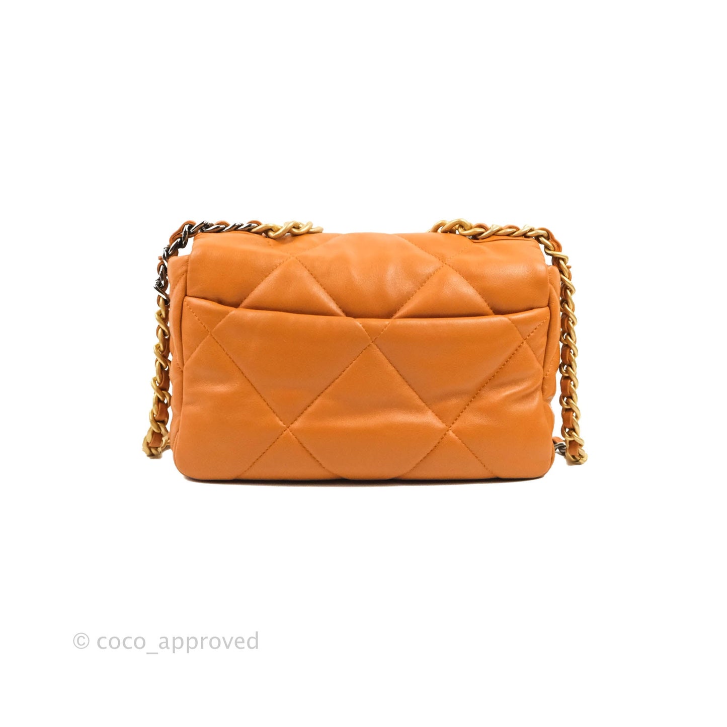 Chanel 19 Small Caramel Brown Mixed Hardware 21A