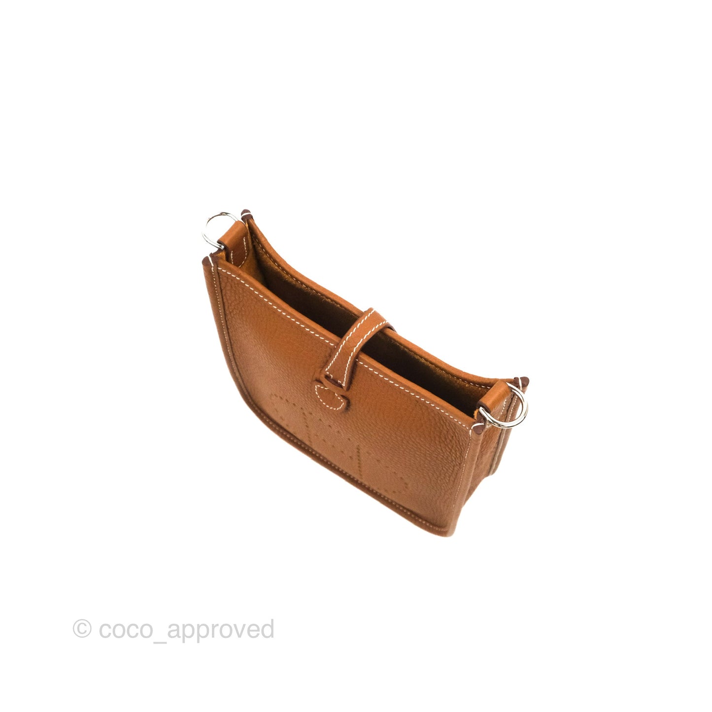 Hermès Mini Evelyne 16 Gold Clemence Palladium Hardware