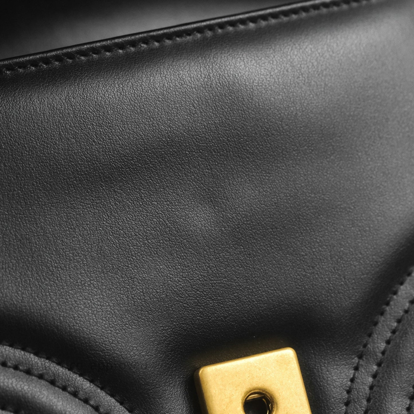 Gucci Mini GG Marmont Top Handle Bag Black