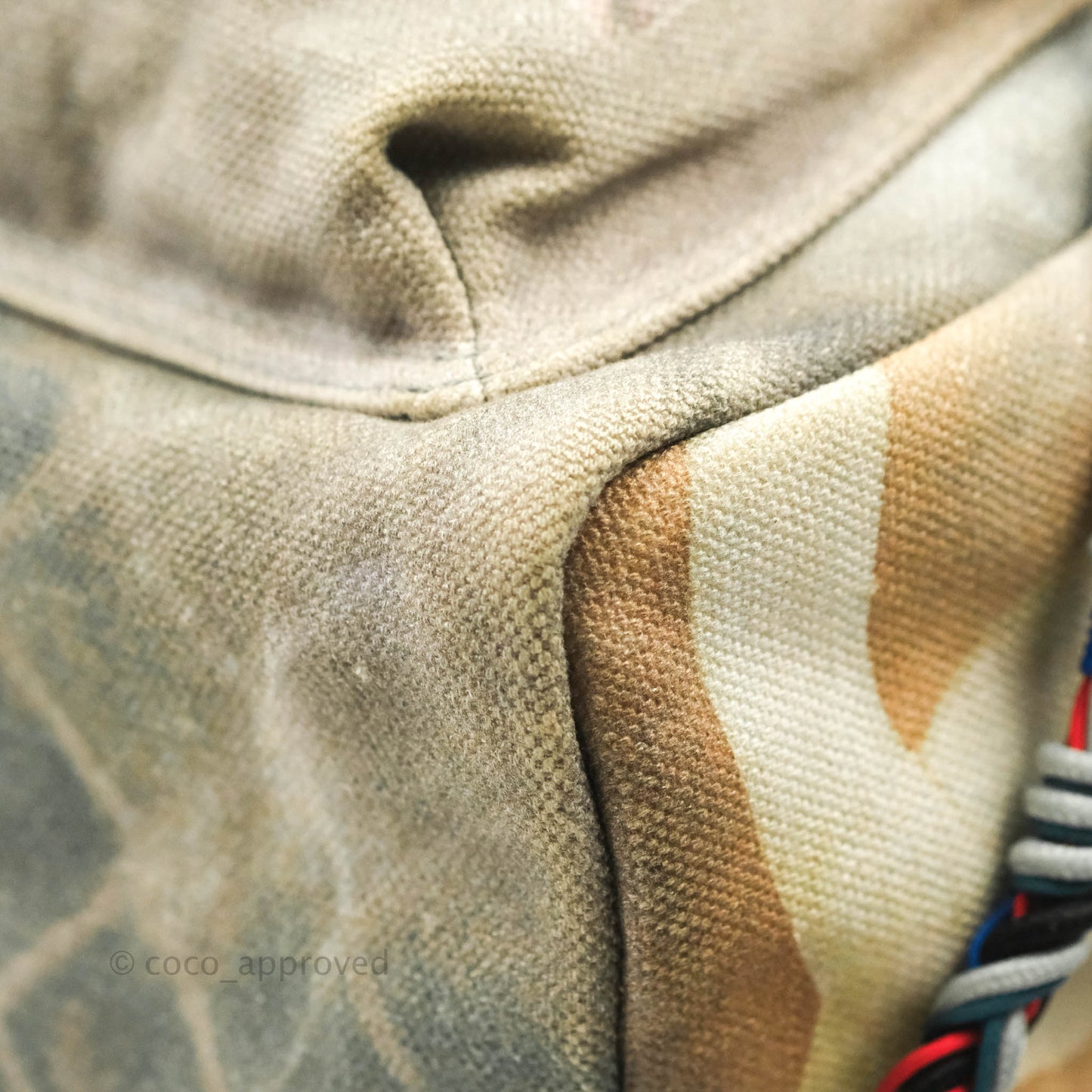 Chanel Medium Graffiti Printed Canvas Backpack Beige