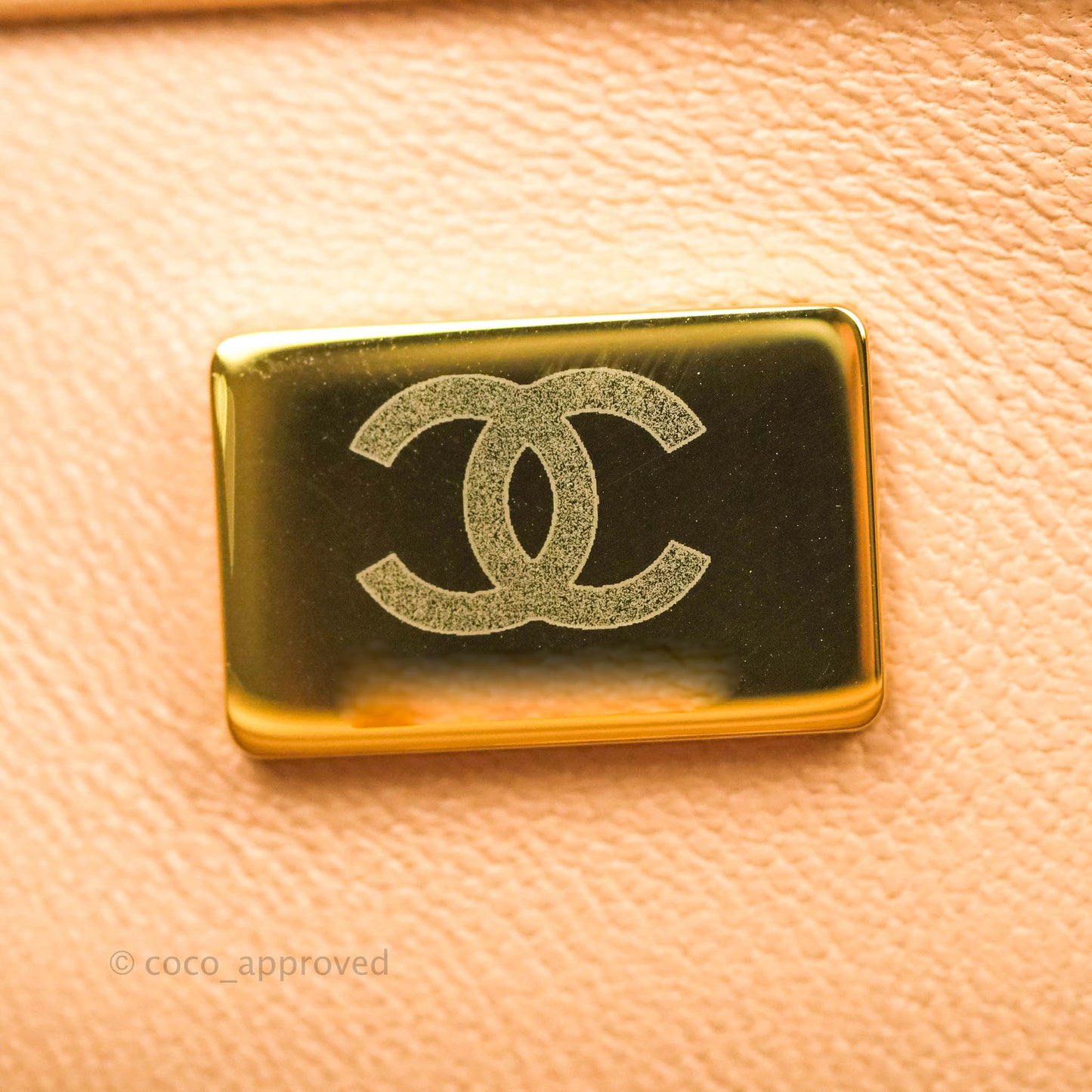 Chanel Quilted Small Perfect Fit Adjustable Beige Calfskin Gold Hardware 21A
