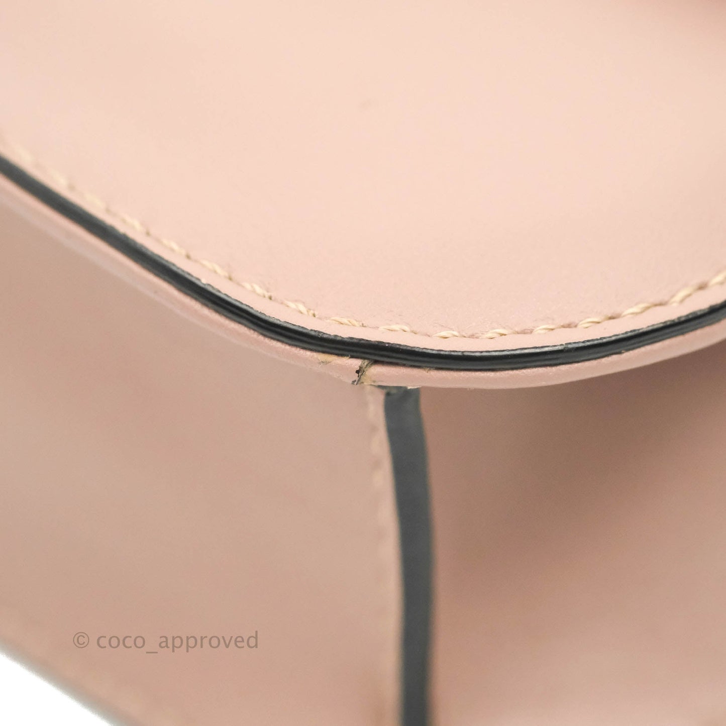 Valentino Small Vitello Glam Lock Rockstud Flap Poudre