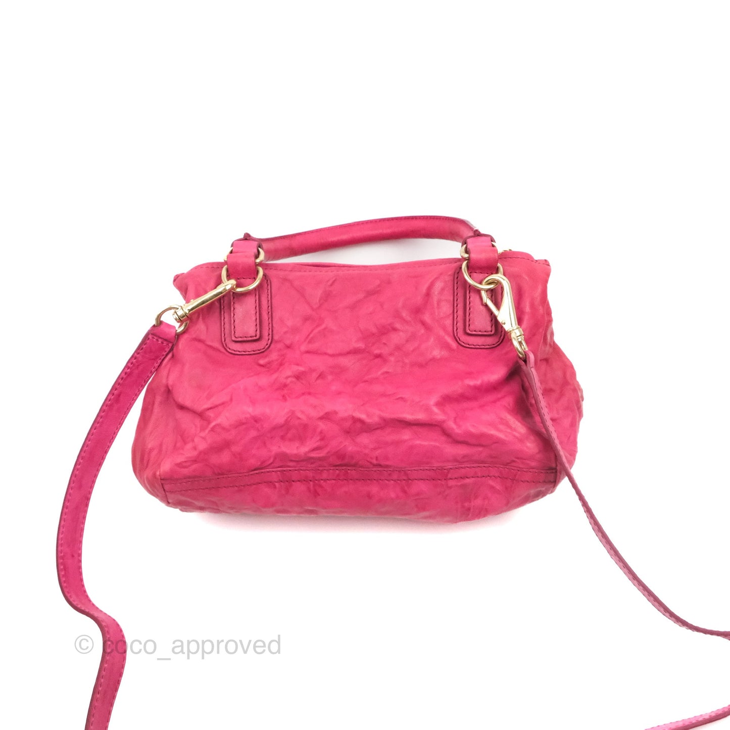 Givenchy Pandora Bag Dark Pink Crinkled Leather