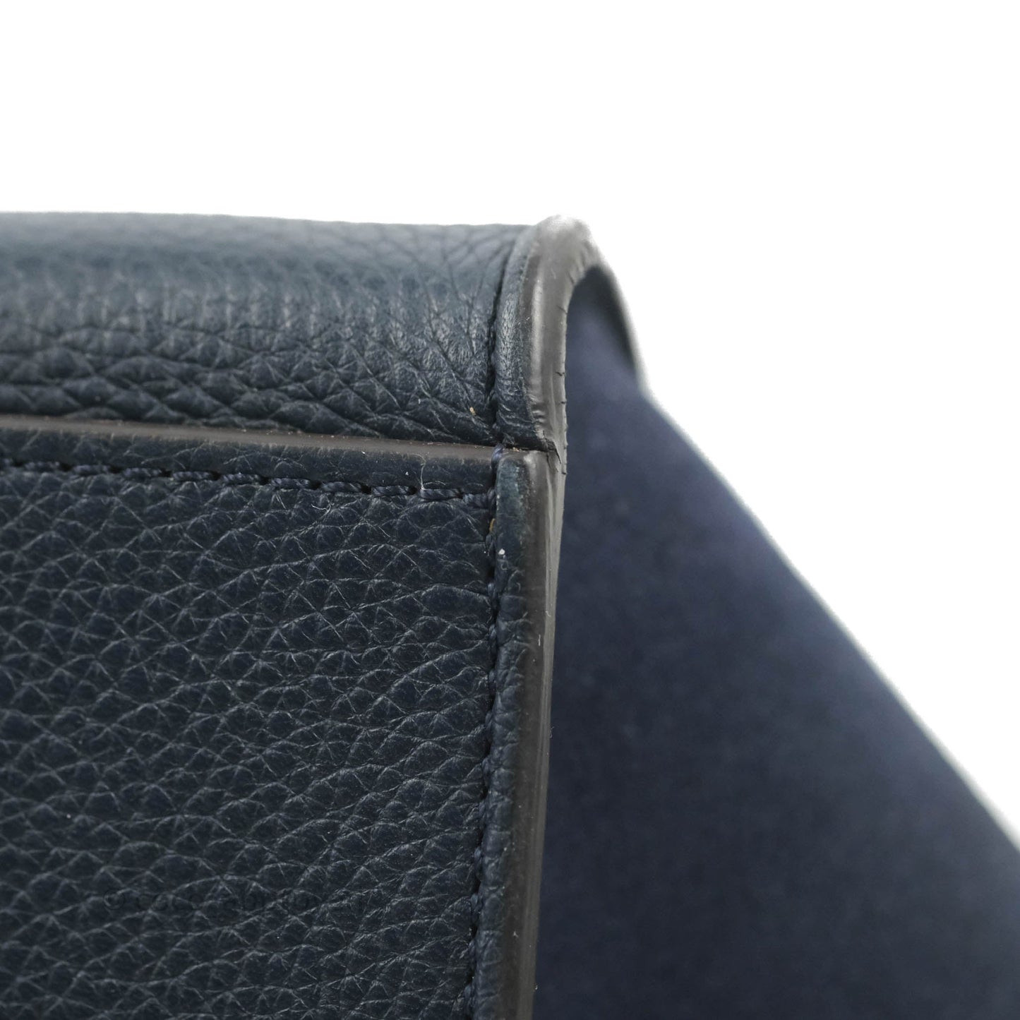 Celine Small Sleek Trapeze Navy Calfskin