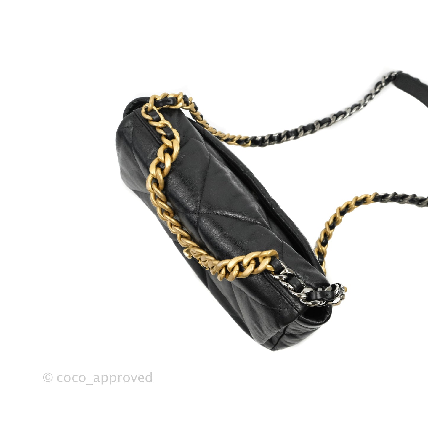 Chanel 19 Small Black Goatskin Mixed Hardware 20S