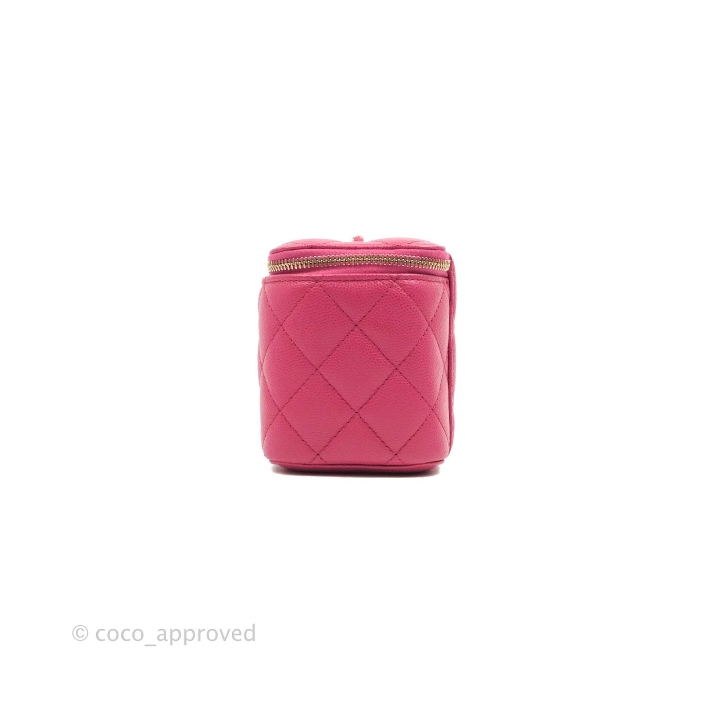 Chanel Vanity with Classic Chain Pink Caviar Gold Hardware