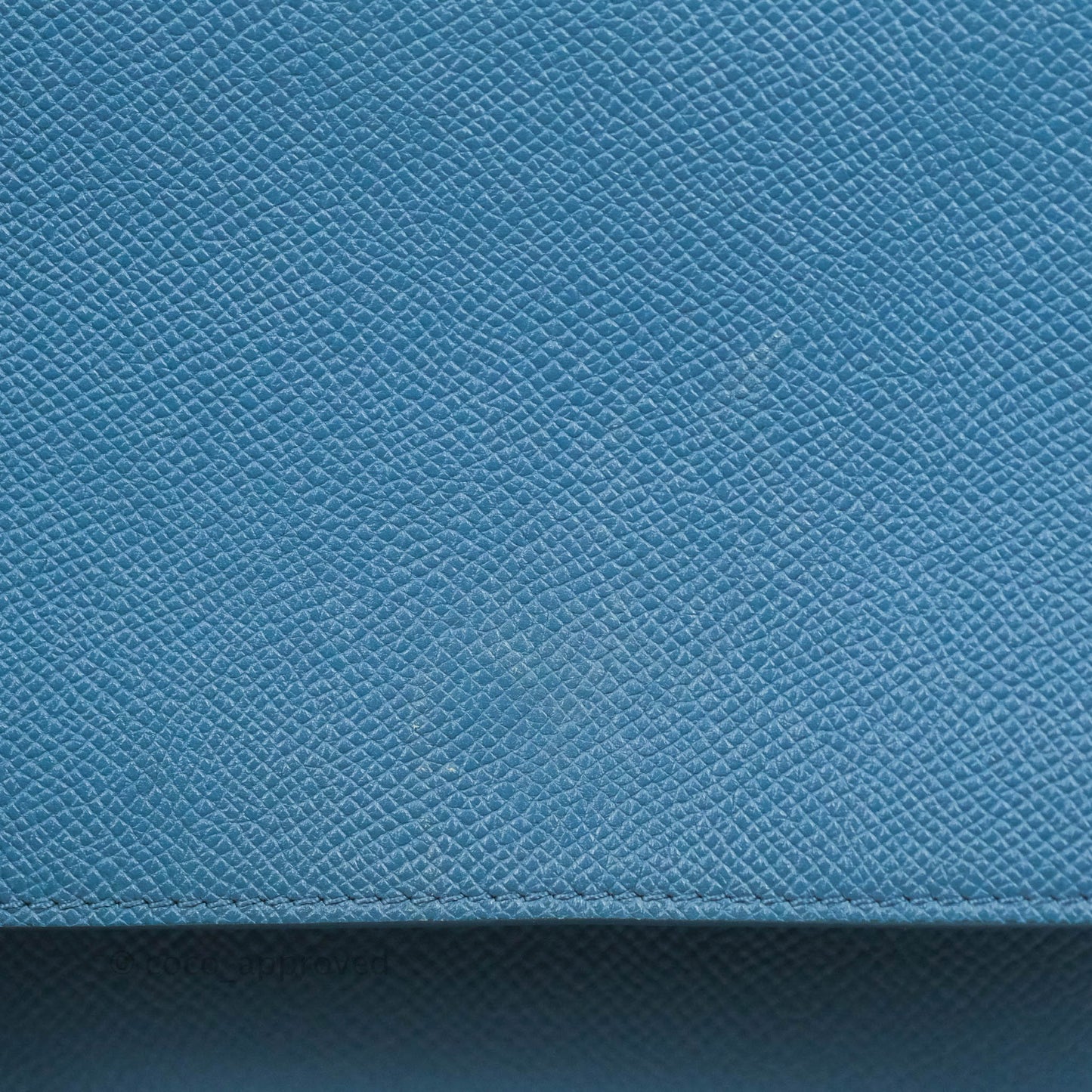 Celine Mini Belt Bag Blue Grained Calfskin Silver Hardware