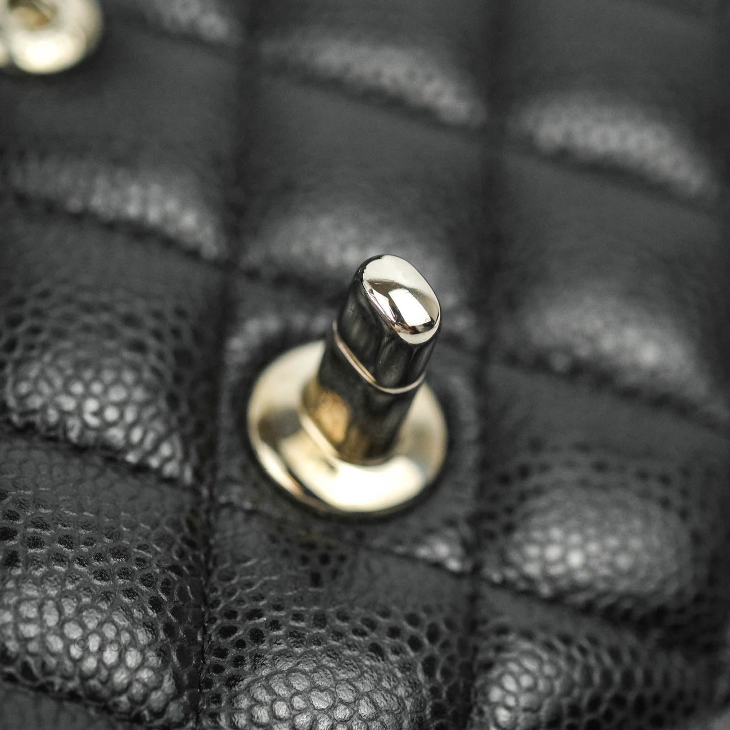 Chanel Classic Double Flap M/L Black Caviar Silver Hardware