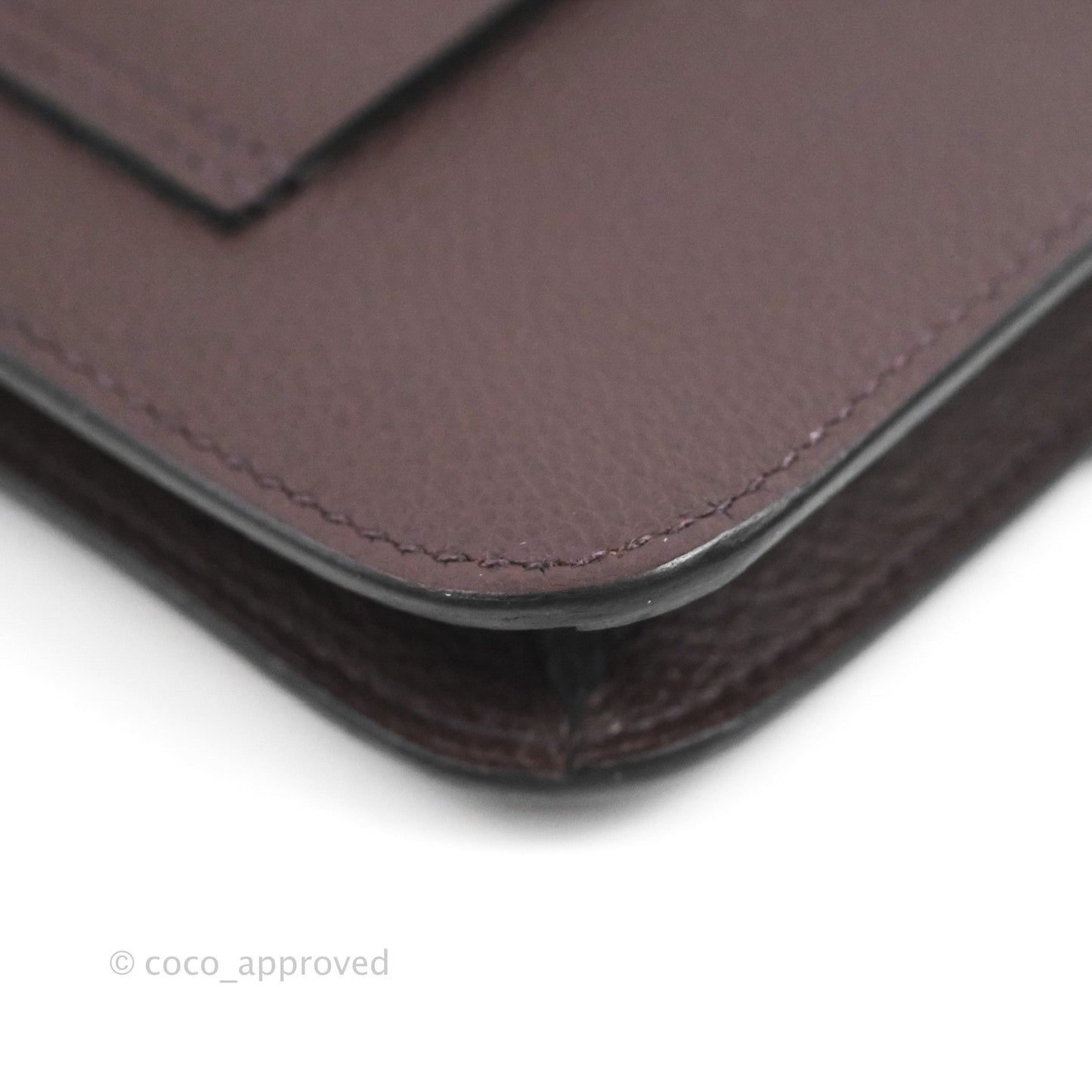 Hermès Constance Slim Wallet Rouge Sellier Evercolor Gold Hardware