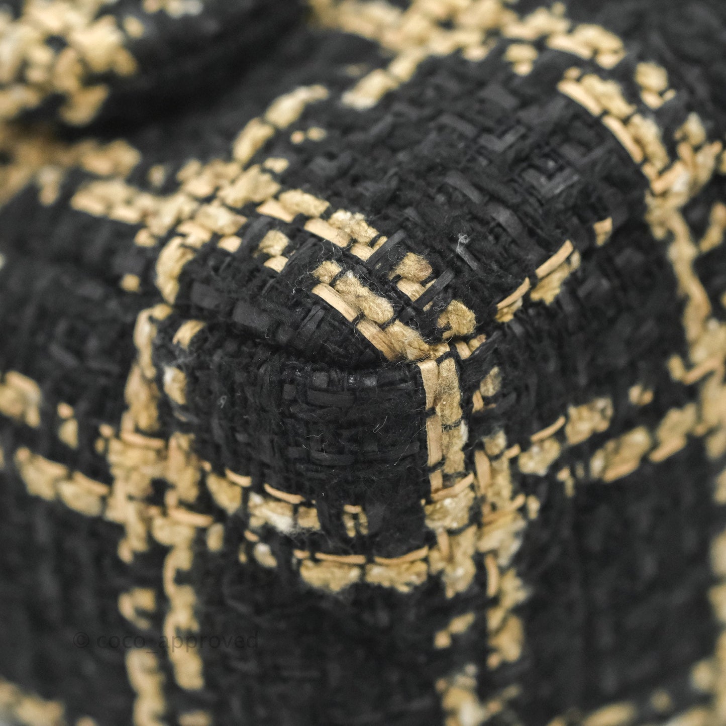 Chanel 19 Small Tweed Black Beige Mixed Hardware