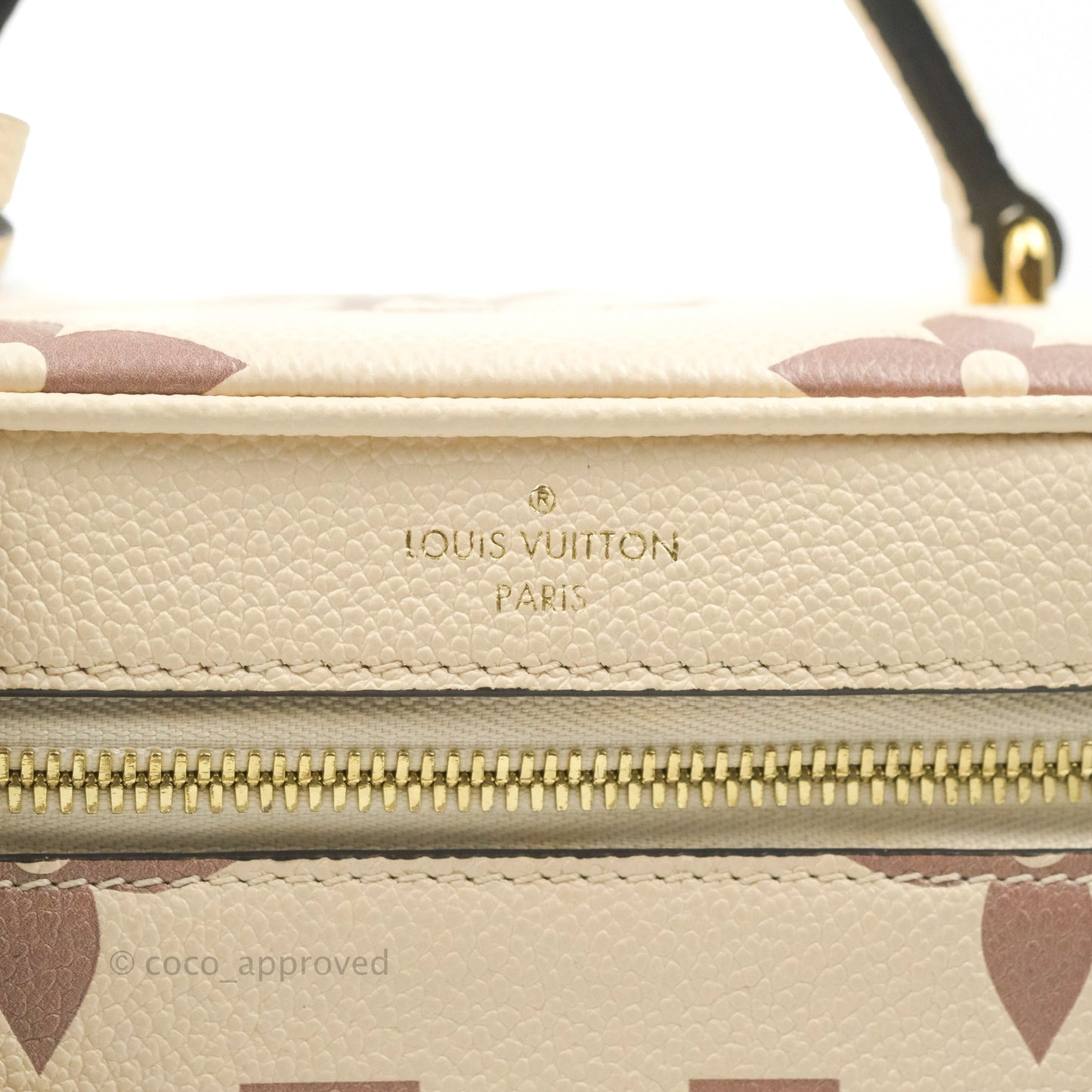 Louis Vuitton Empreinte Monogram Giant Vanity PM Creme Bois De Rose