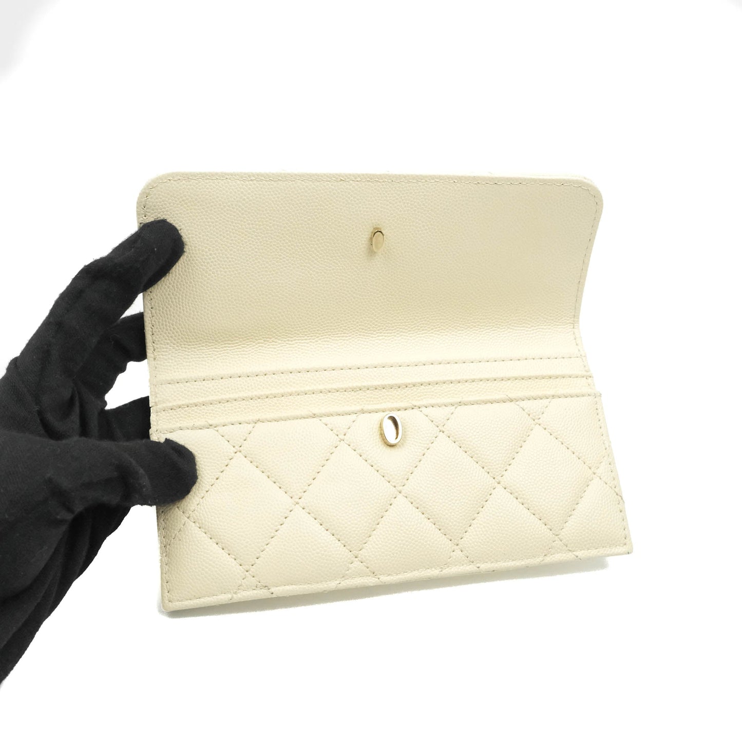 Chanel Camera Bag With Detachable Pouch Ivory Caviar Gold Hardware