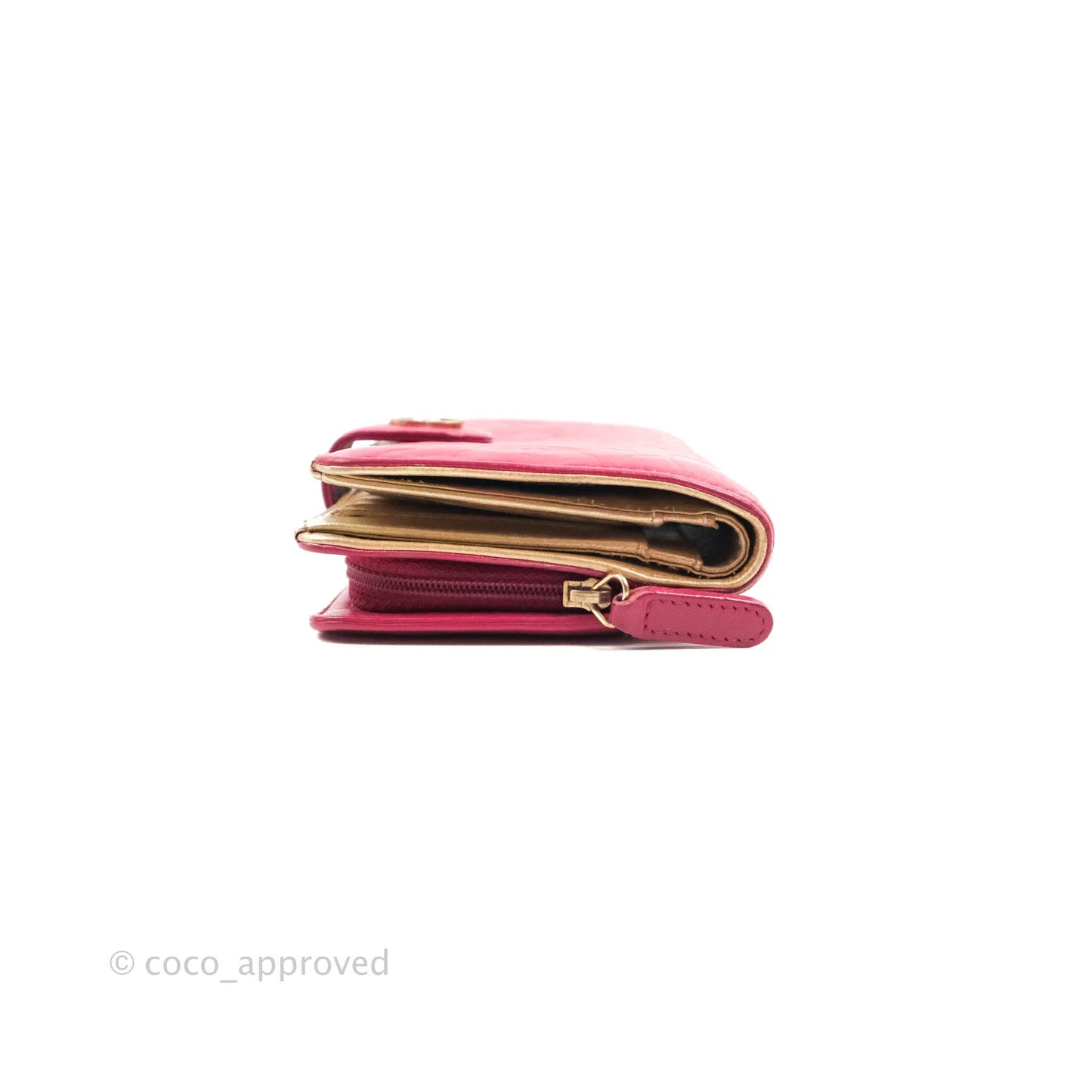 Chanel Wallet in Pink Camellia Embossed Lambskin
