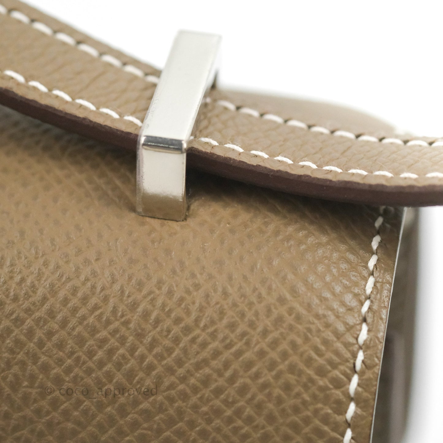 Hermès Constance Mini 18cm Etoupe Epsom Palladium Hardware