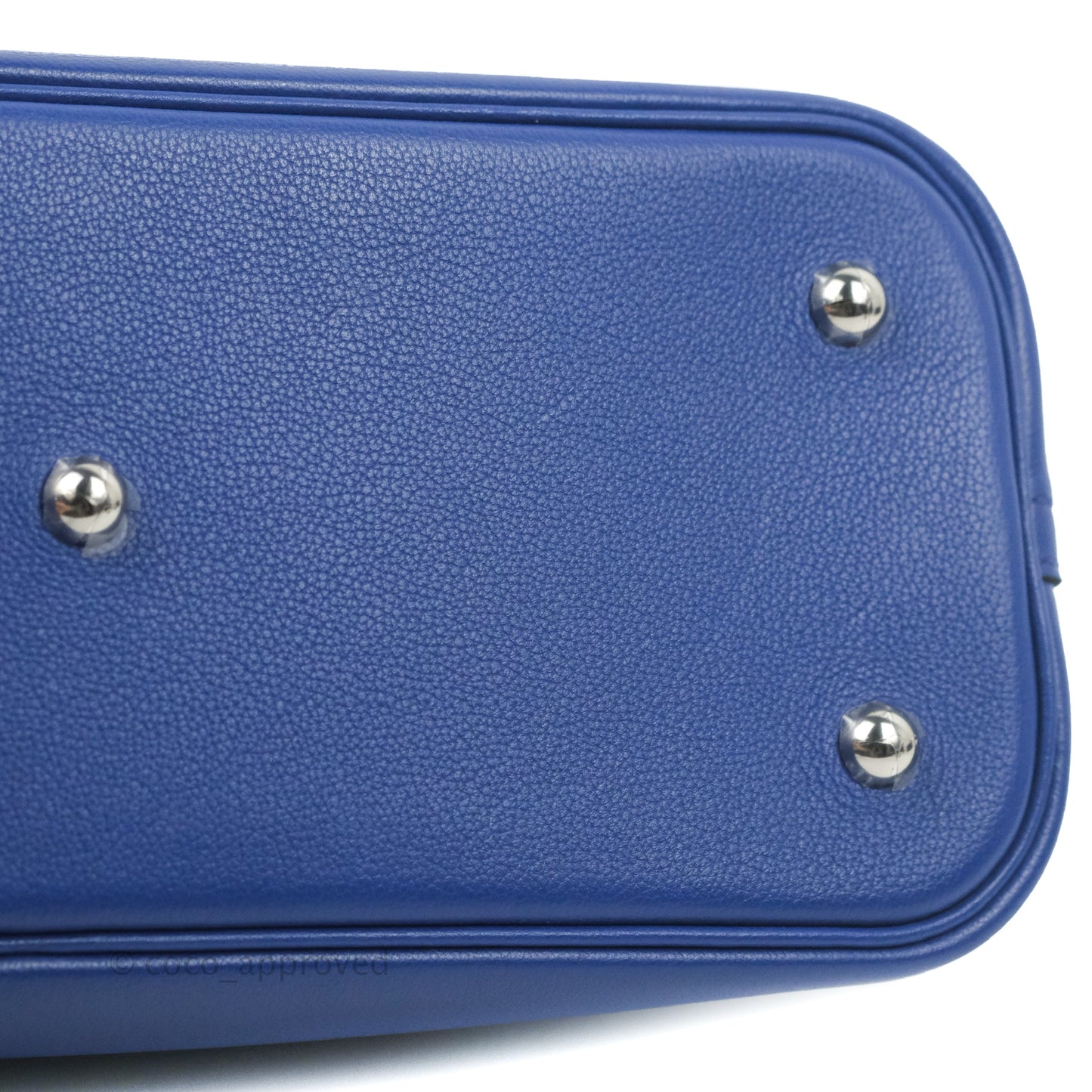 Hermès Bolide 1923 31 Bleu Royal Evercolor Palladium Hardware