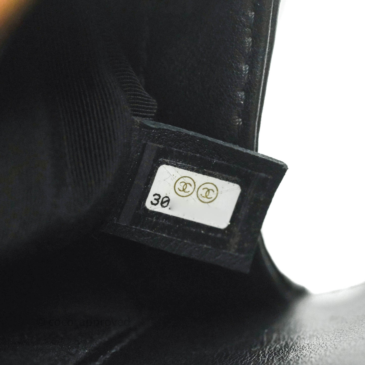 Chanel Small Boy Black Calfskin Aged Gold Hardware