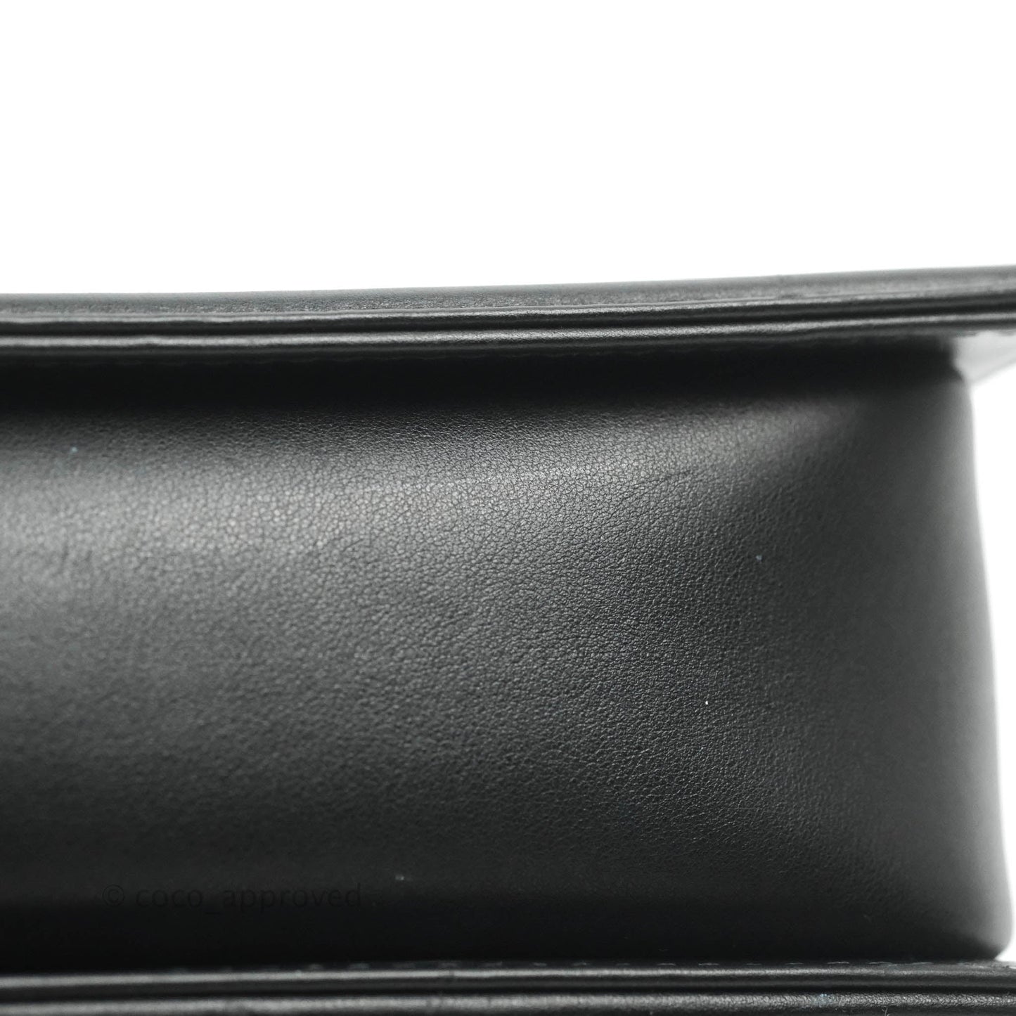 Chanel Small Boy Black Calfskin Aged Gold Hardware