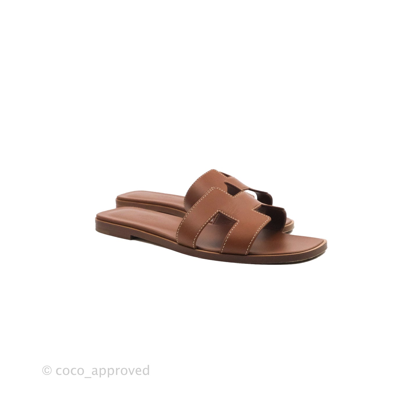 Hermès Oran Sandals in Gold Size 36.5