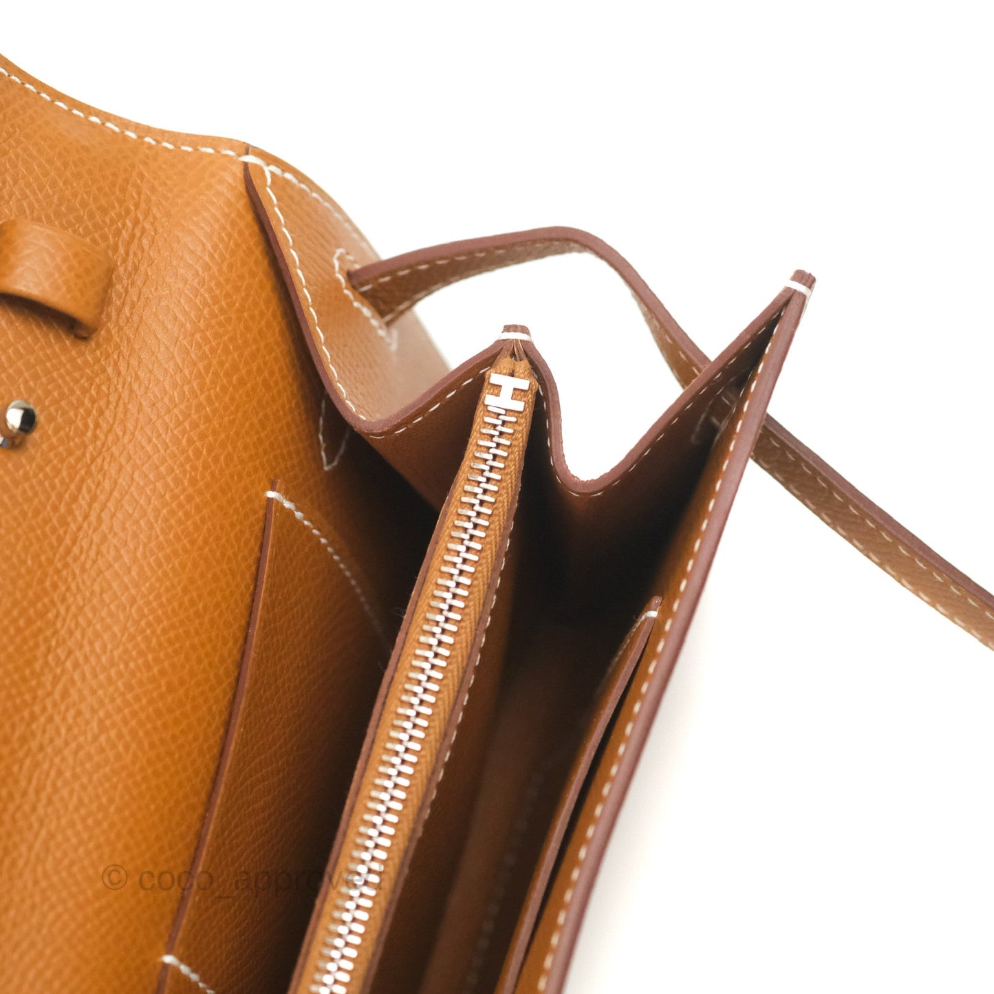 Hermès Kelly To Go Wallet Gold Epsom Palladium Hardware