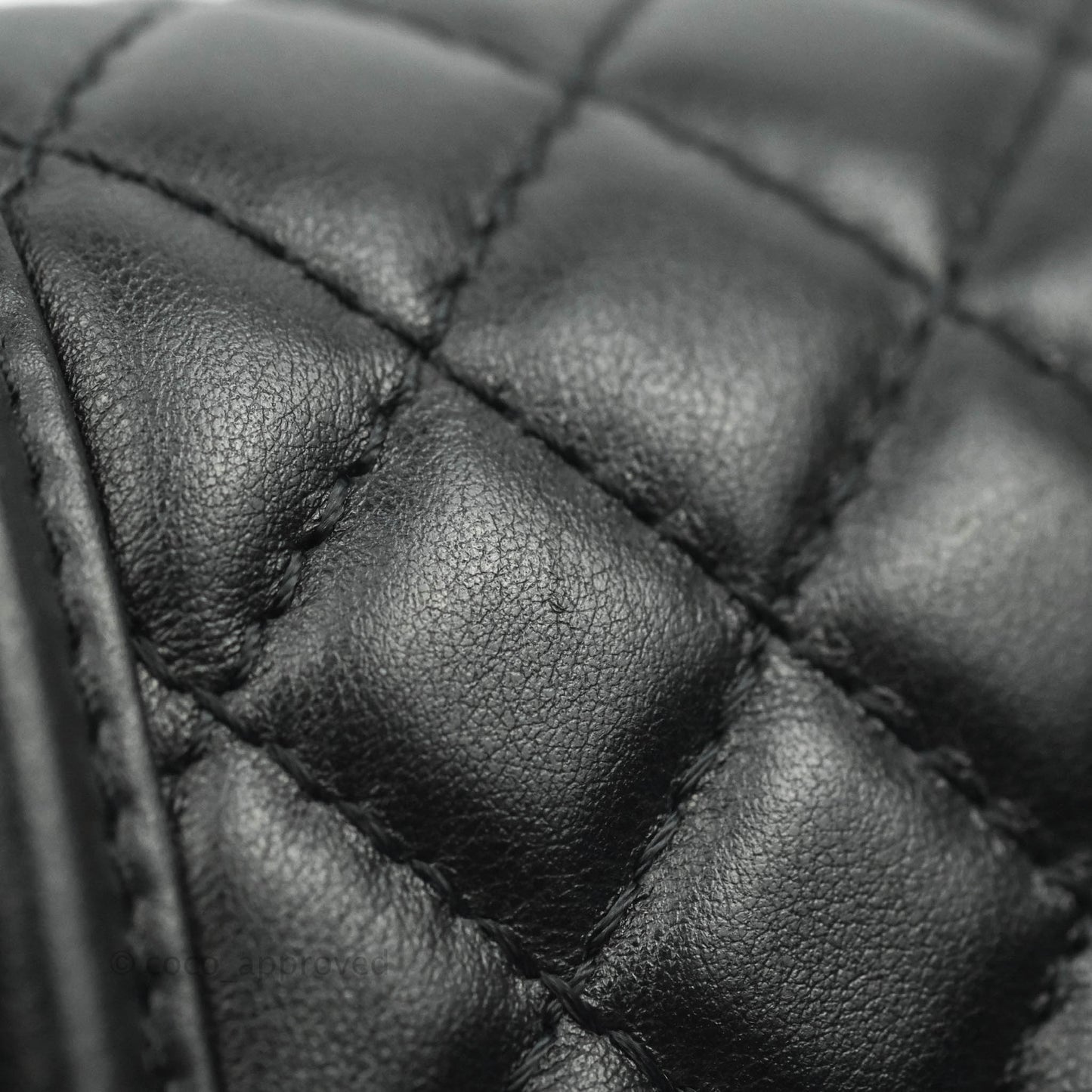 Chanel Small Boy Black Calfskin Aged Gold Hardware