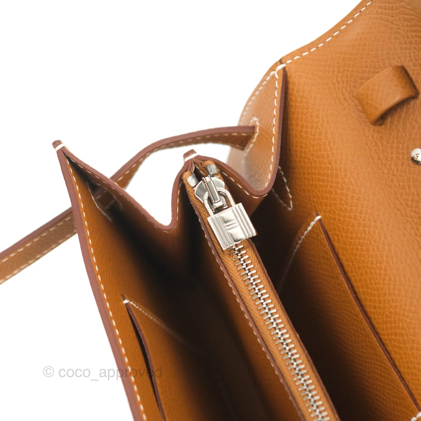 Hermès Kelly To Go Wallet Gold Epsom Palladium Hardware