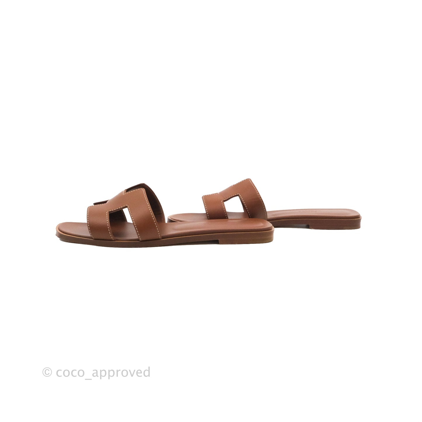 Hermès Oran Sandals in Gold Size 36.5