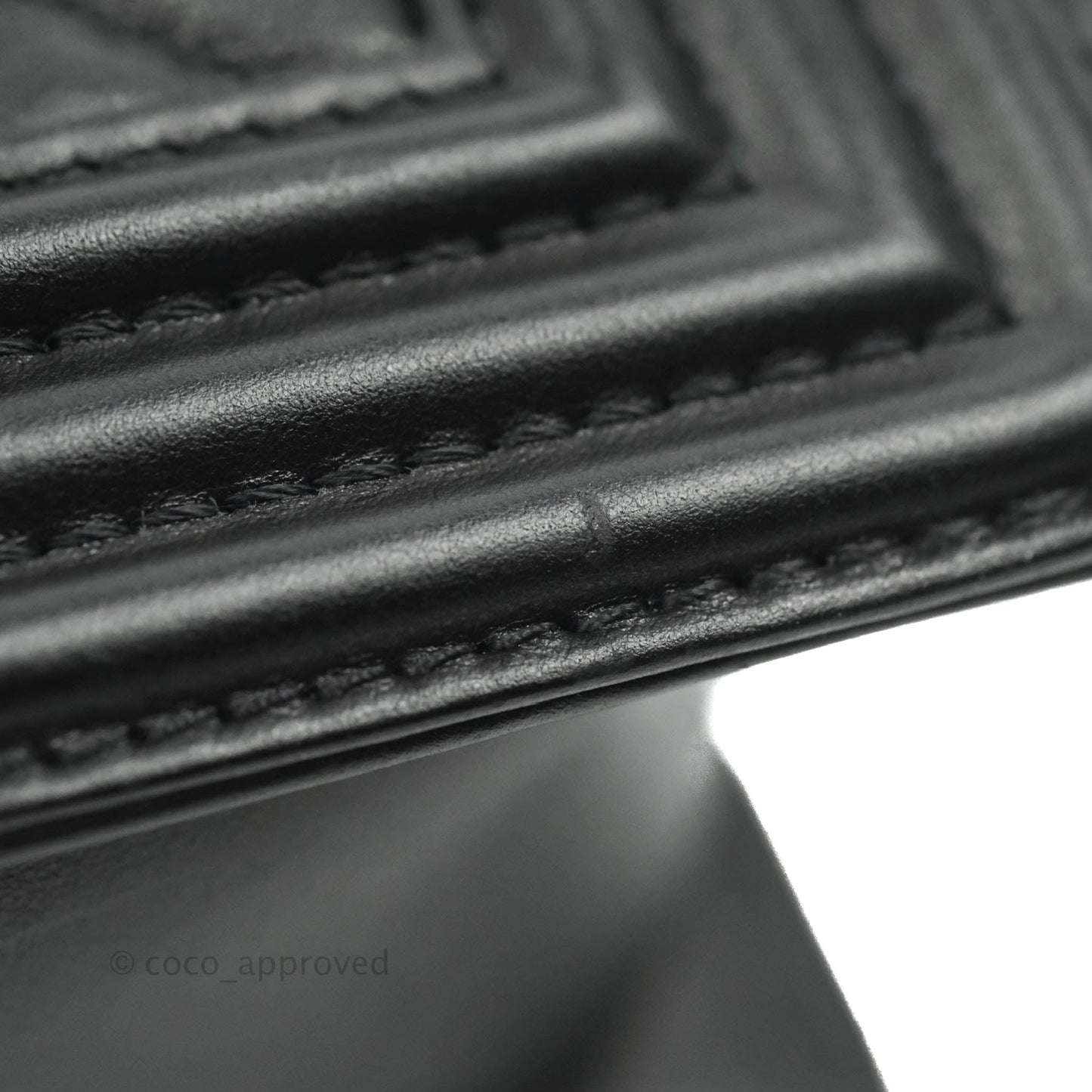 Chanel Small Boy Black Calfskin Aged Gold Hardware