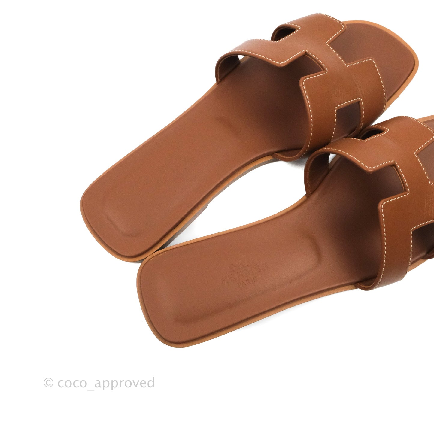 Hermès Oran Sandals in Gold Size 36.5
