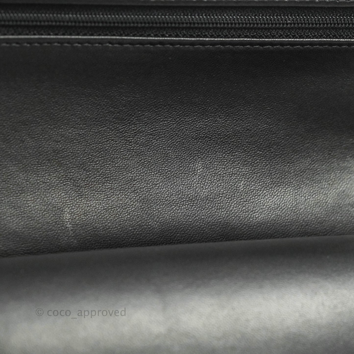Chanel Classic M/L Medium Double Flap Black Lambskin Gold Hardware