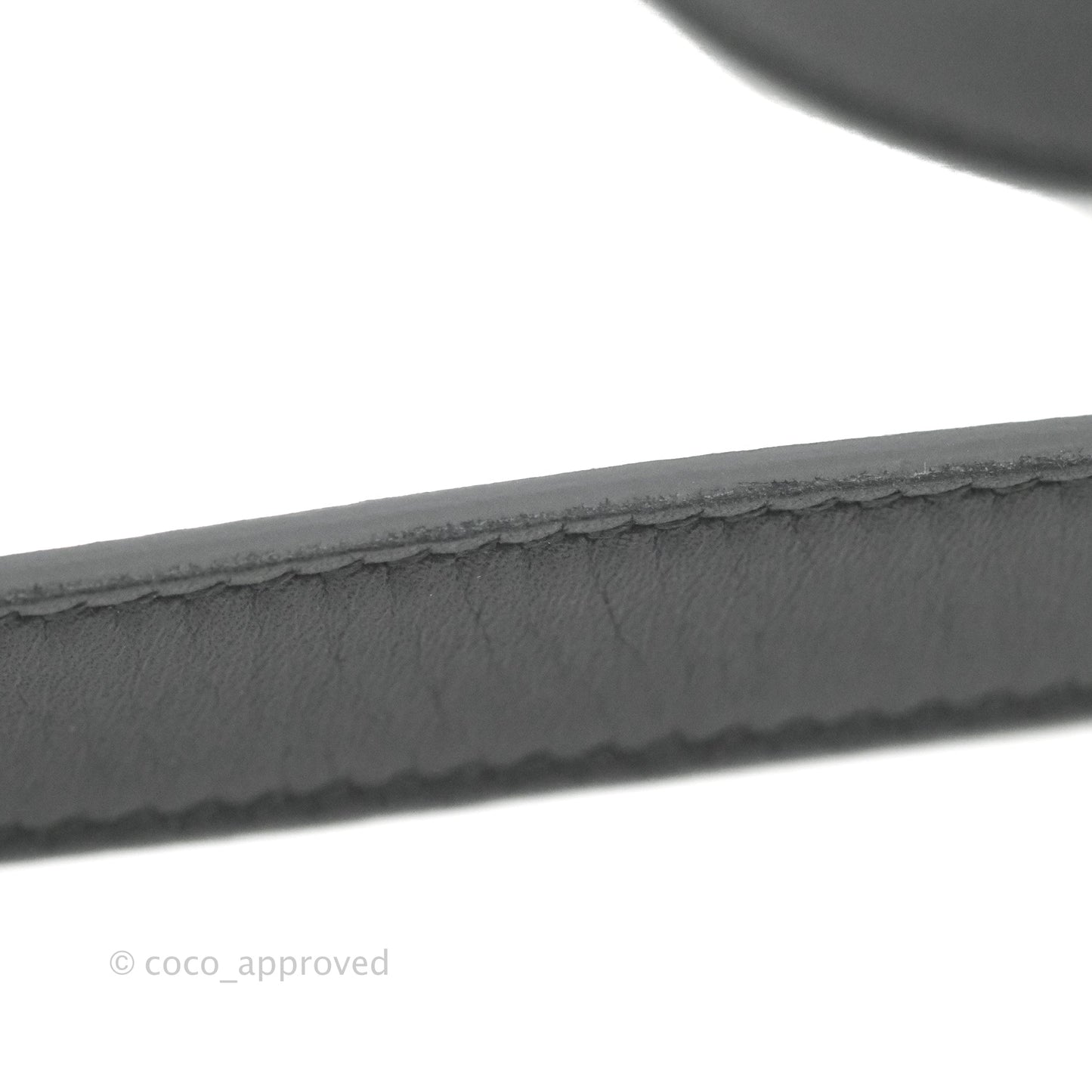 Gucci Black Calfskin Double GG 20mm Belt 80 32