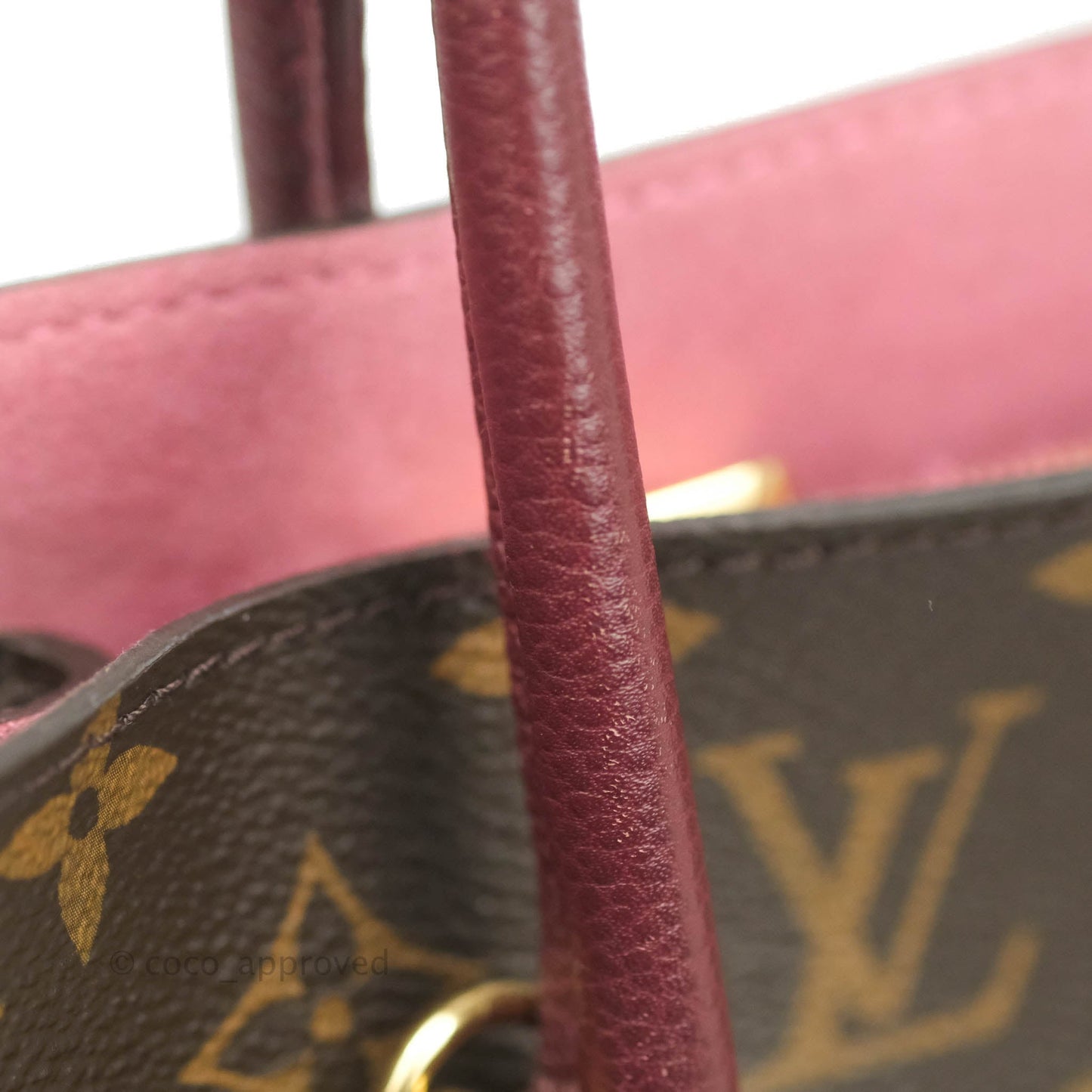 Louis Vuitton Flandrin Monogram Navy Burgundy Tote Bag