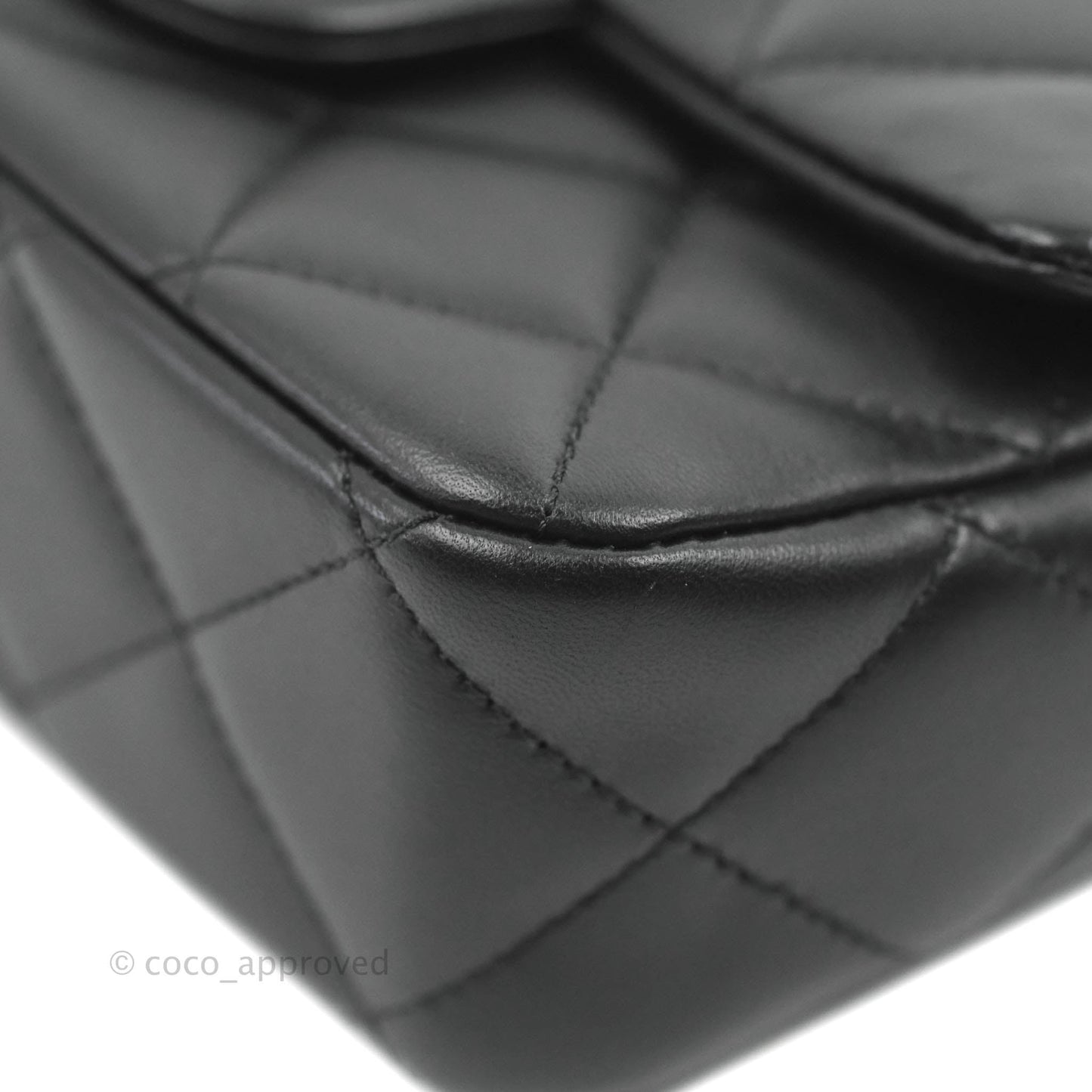 Chanel Quilted My Perfect Mini With Pearl Black Lambskin Gold Hardware